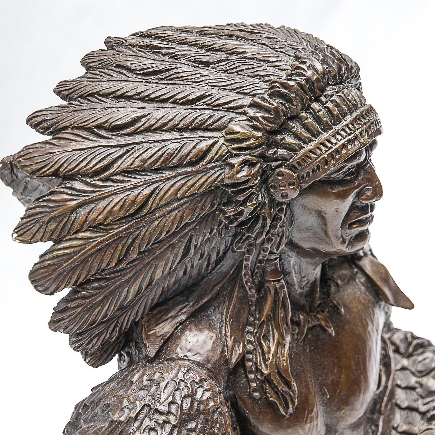 1977 Sid Burns Bronze Sculpture "Pride of Race"