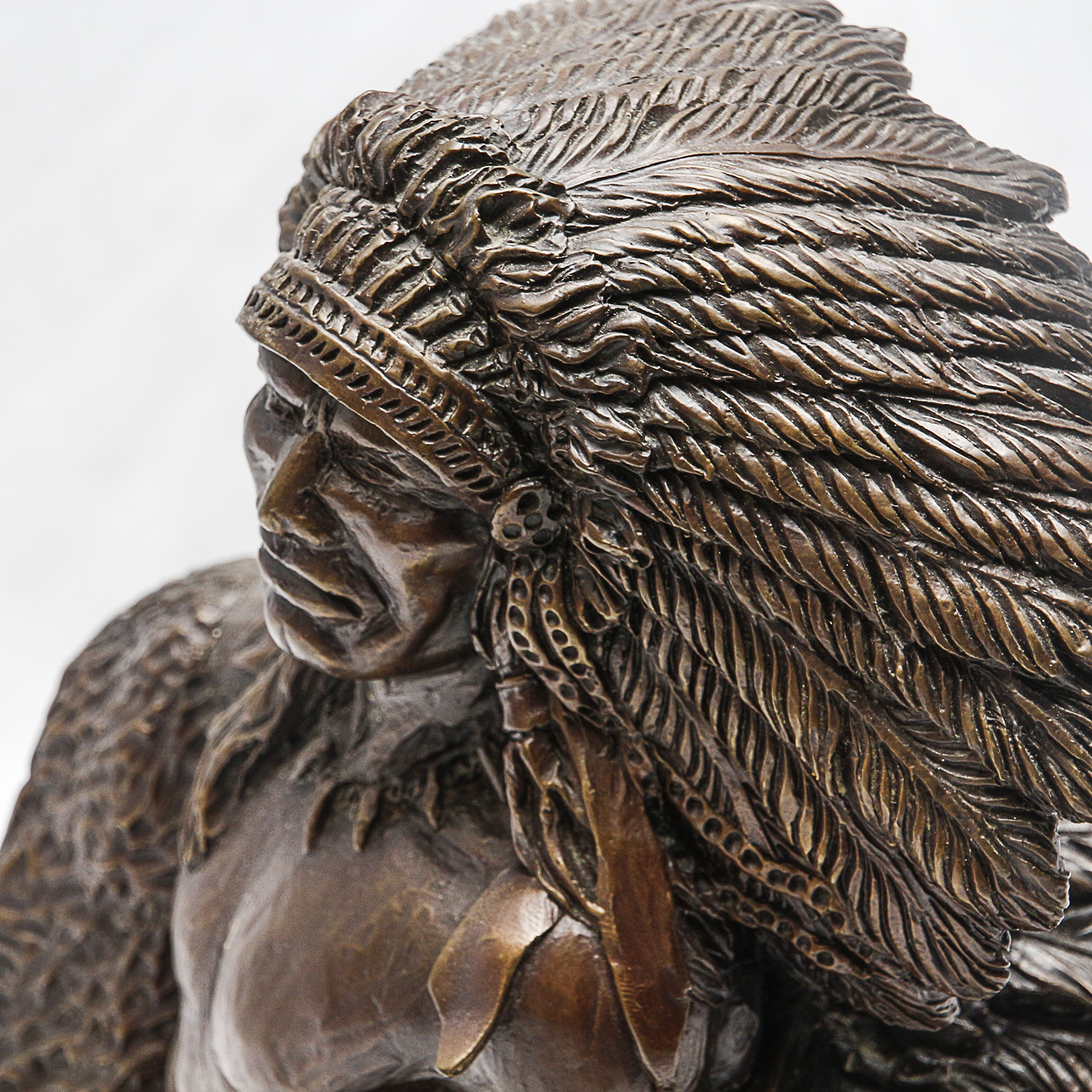 1977 Sid Burns Bronze Sculpture "Pride of Race"