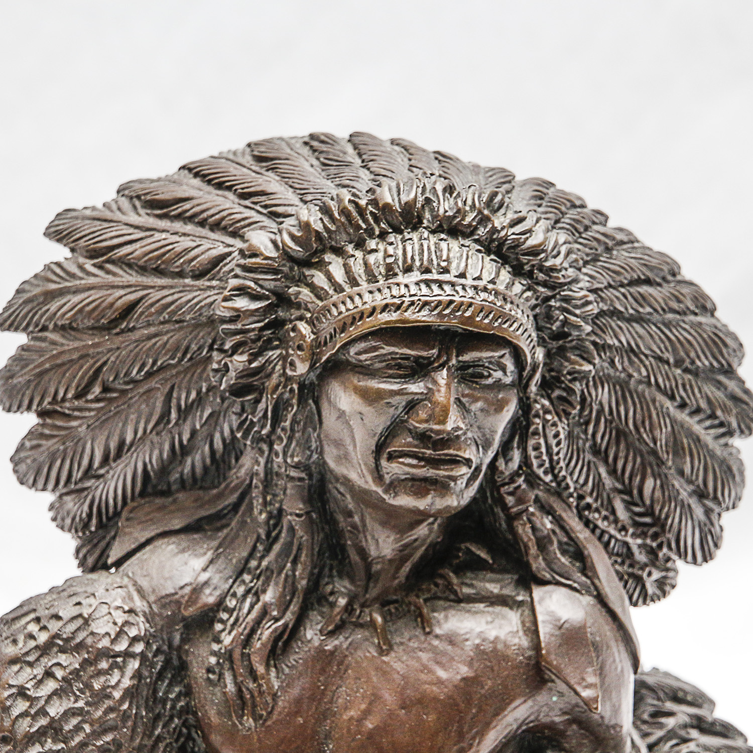 Sid Burns 1977 Bronze Sculpture "Pride of Race"