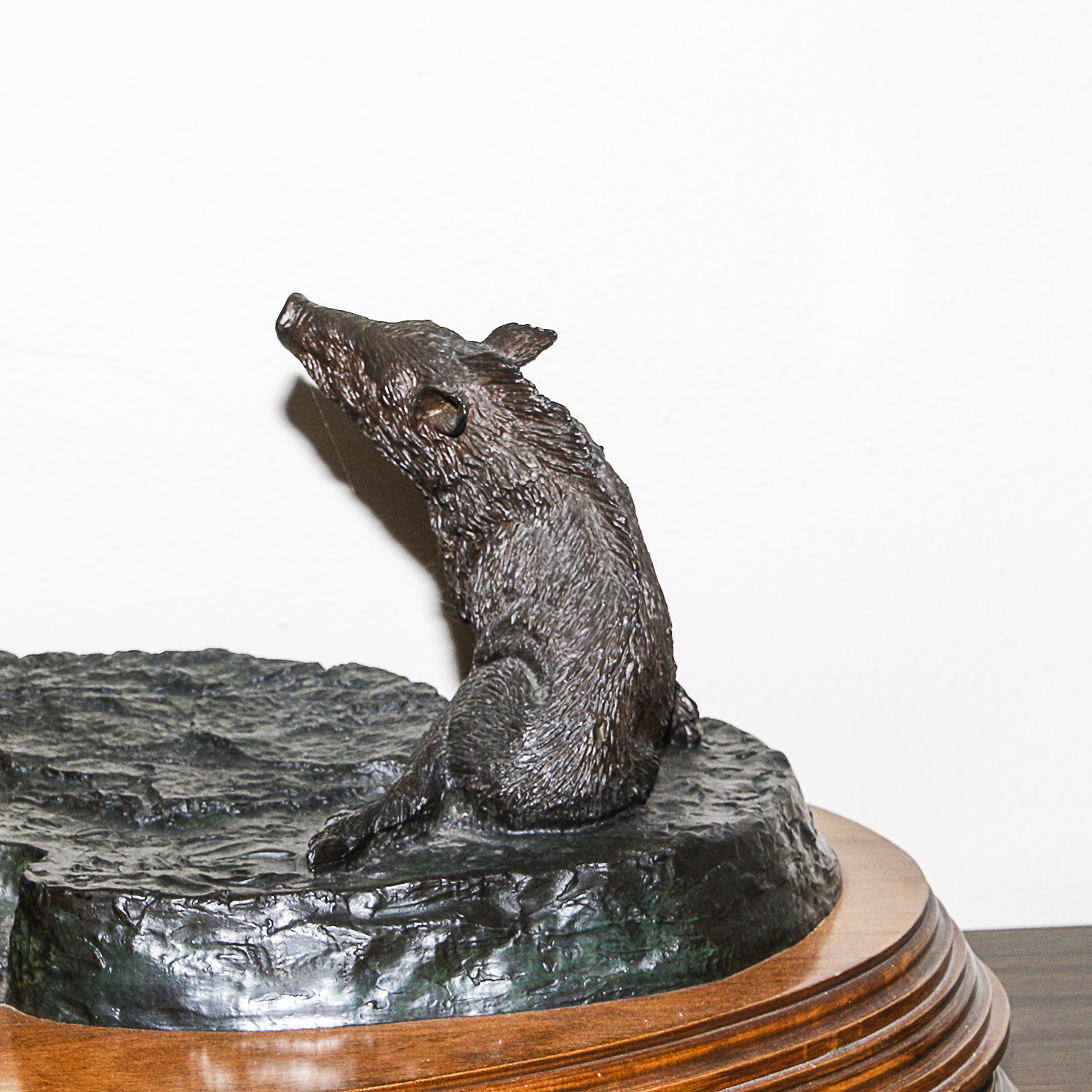 1974 Sid Burns Bronze Sculpture "Spooked"