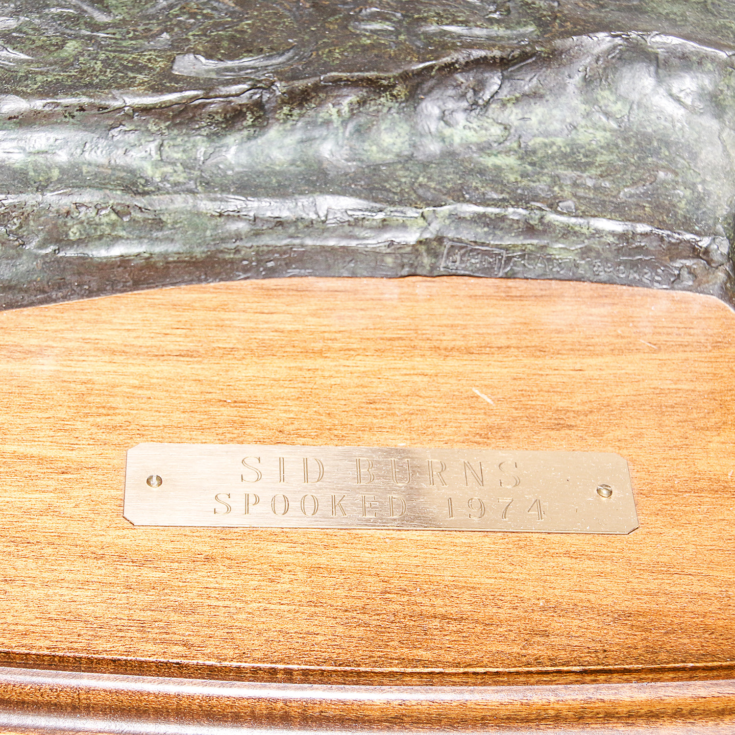 1974 Sid Burns Bronze Sculpture "Spooked"