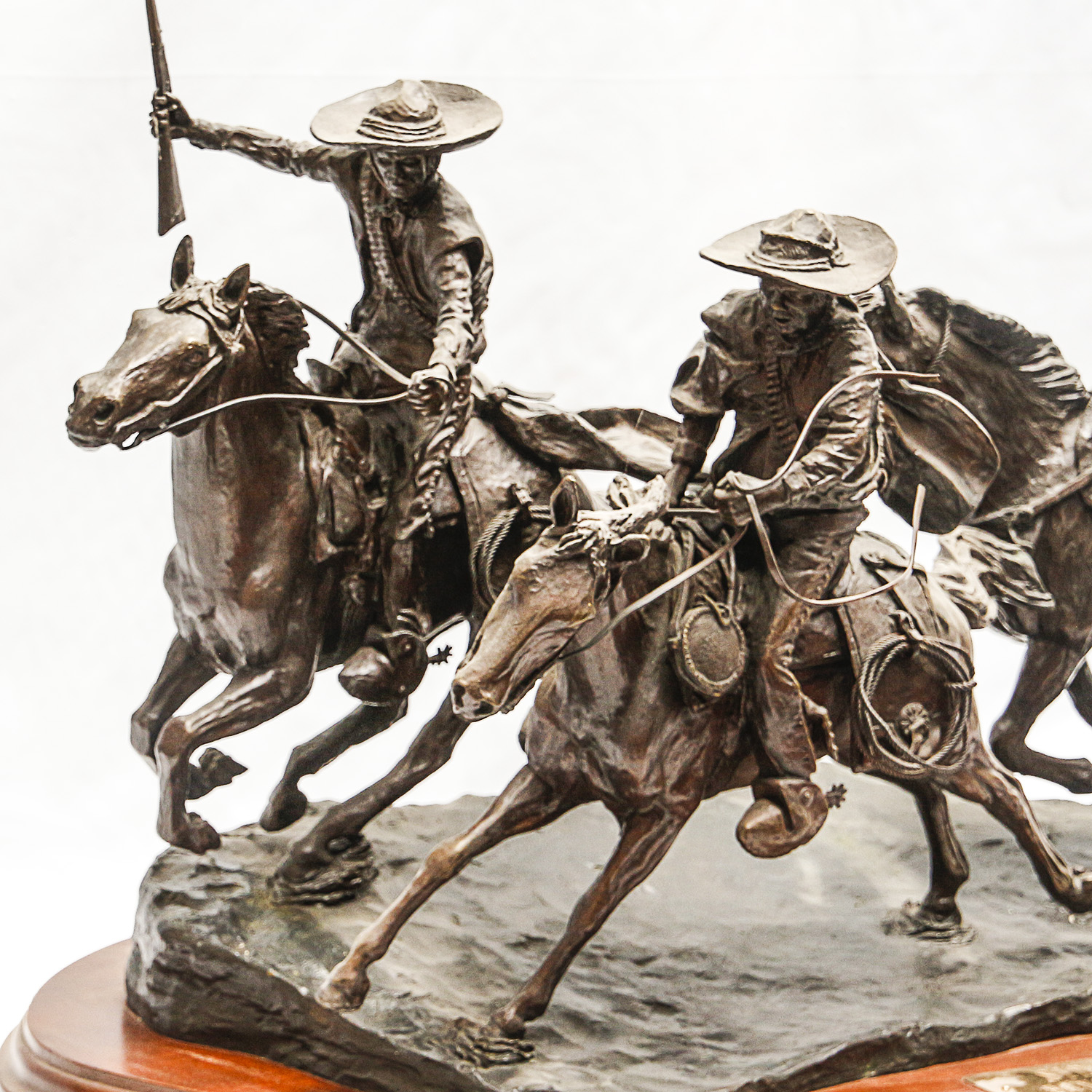 Sid Burns 1975 Bronze Sculpture "Banditos"