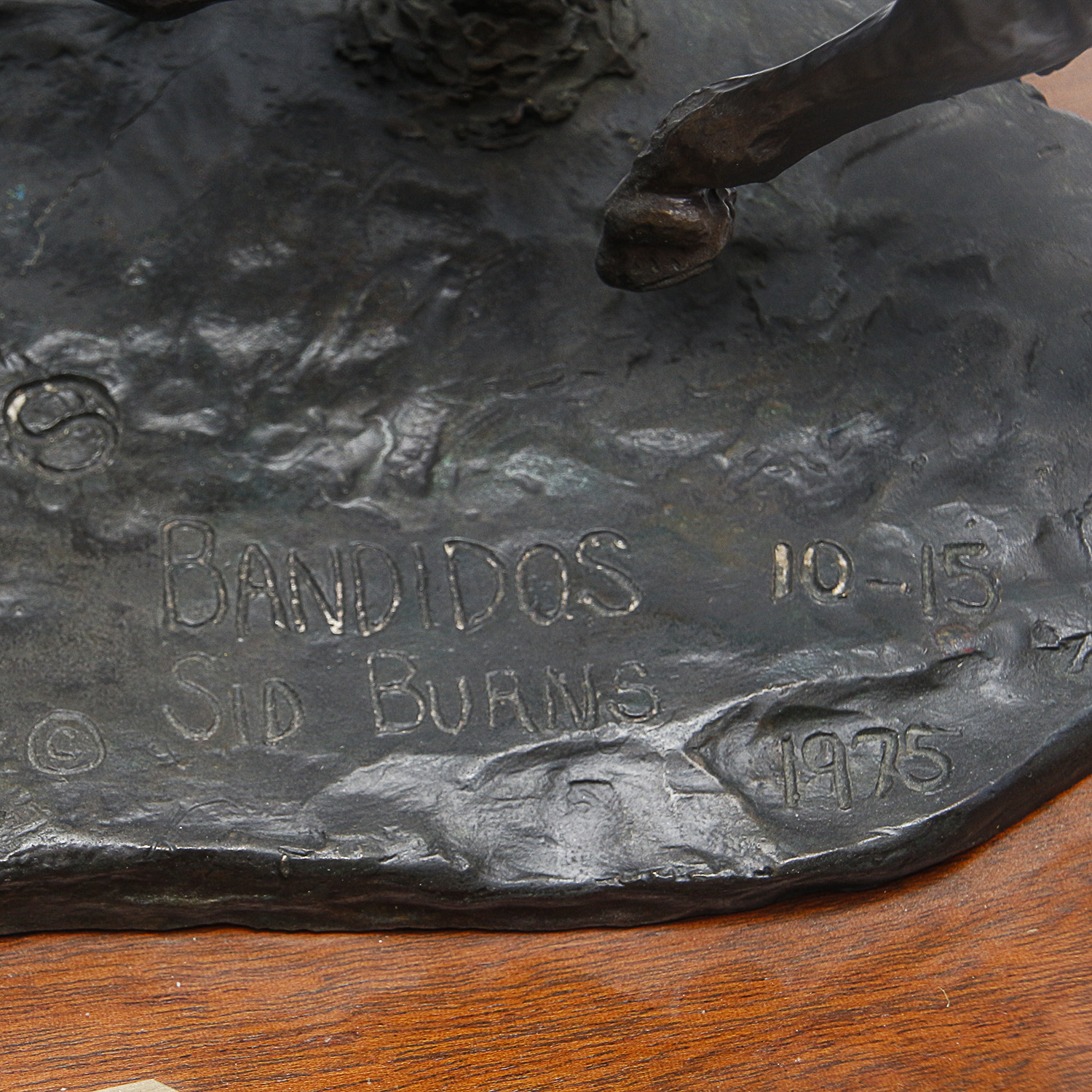 Sid Burns 1975 Bronze Sculpture "Banditos"