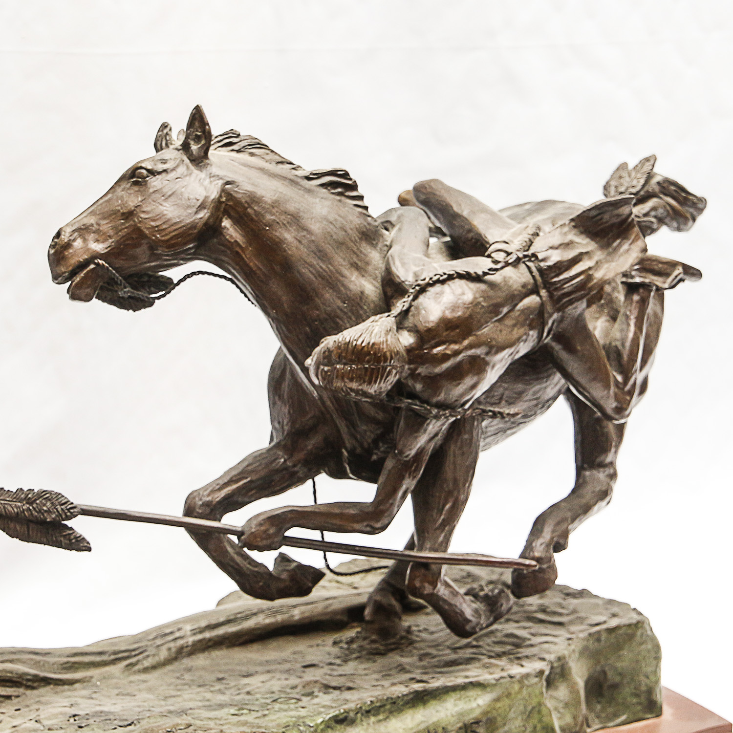 Sid Burns 1969 Bronze Sculpture "Frantic Moment"