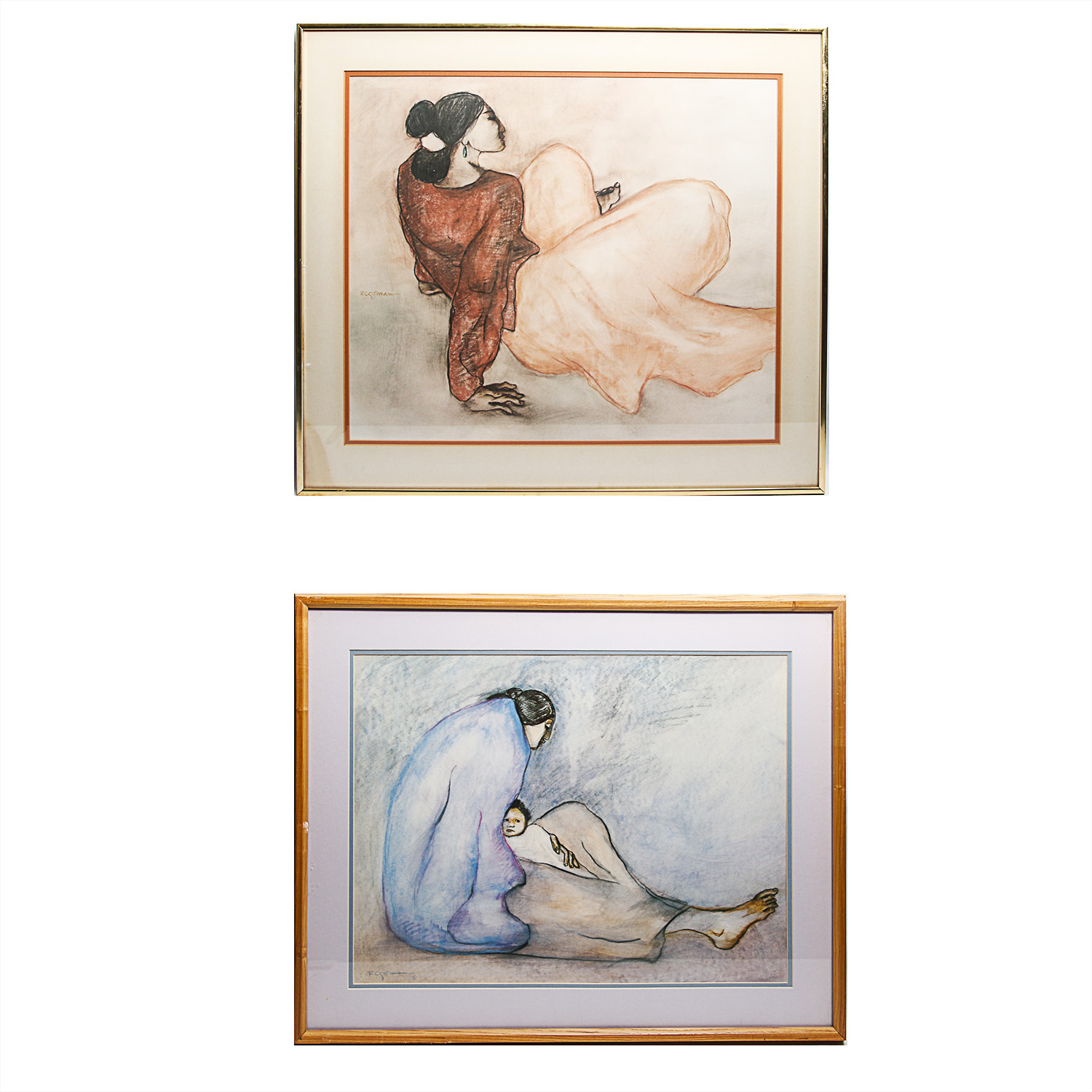 Pair of Offset Lithograph Prints After R.C. Gorman