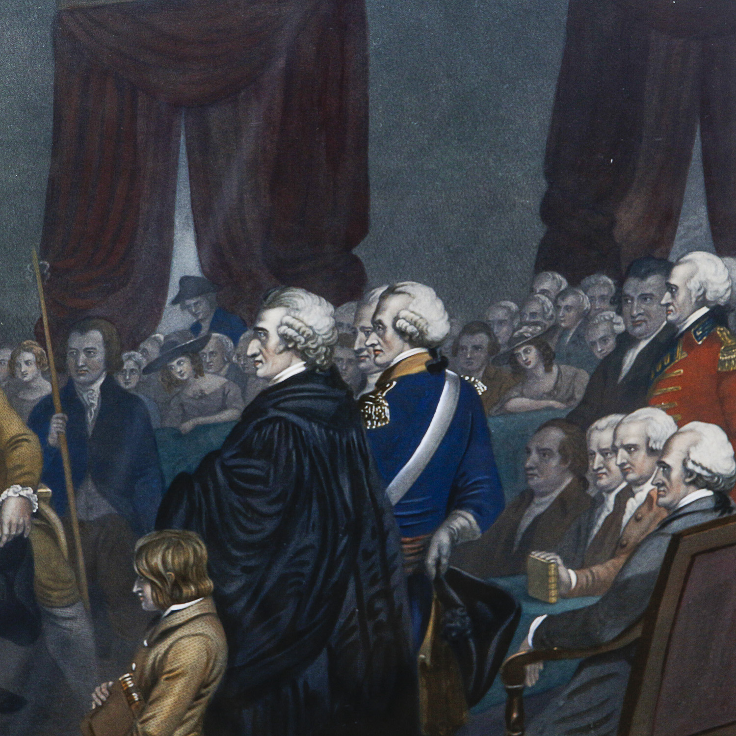 Engraving "Washington Delivering His Inaugural Address"