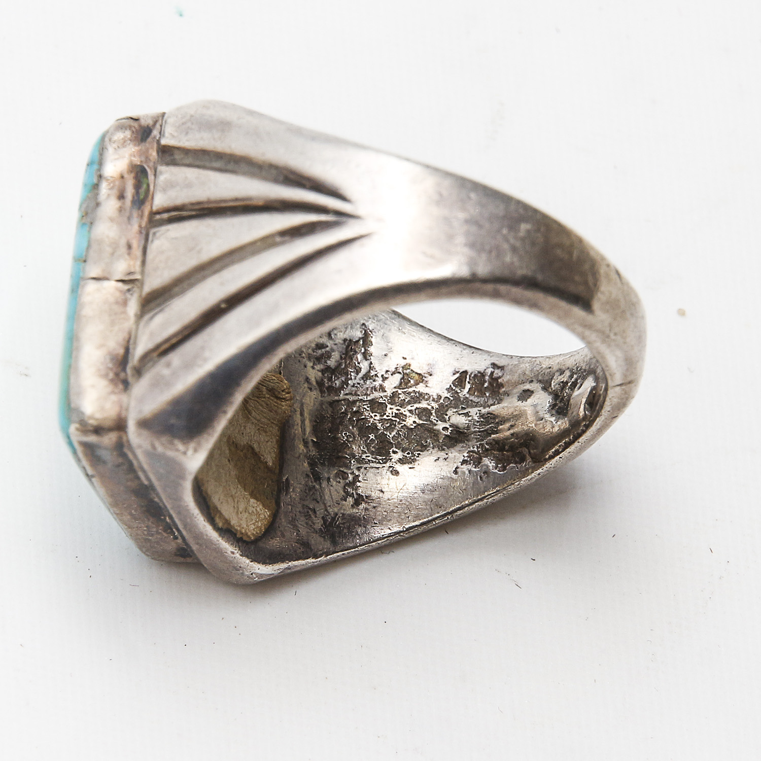 Assorted Native American Style Sterling Silver Turquoise Rins