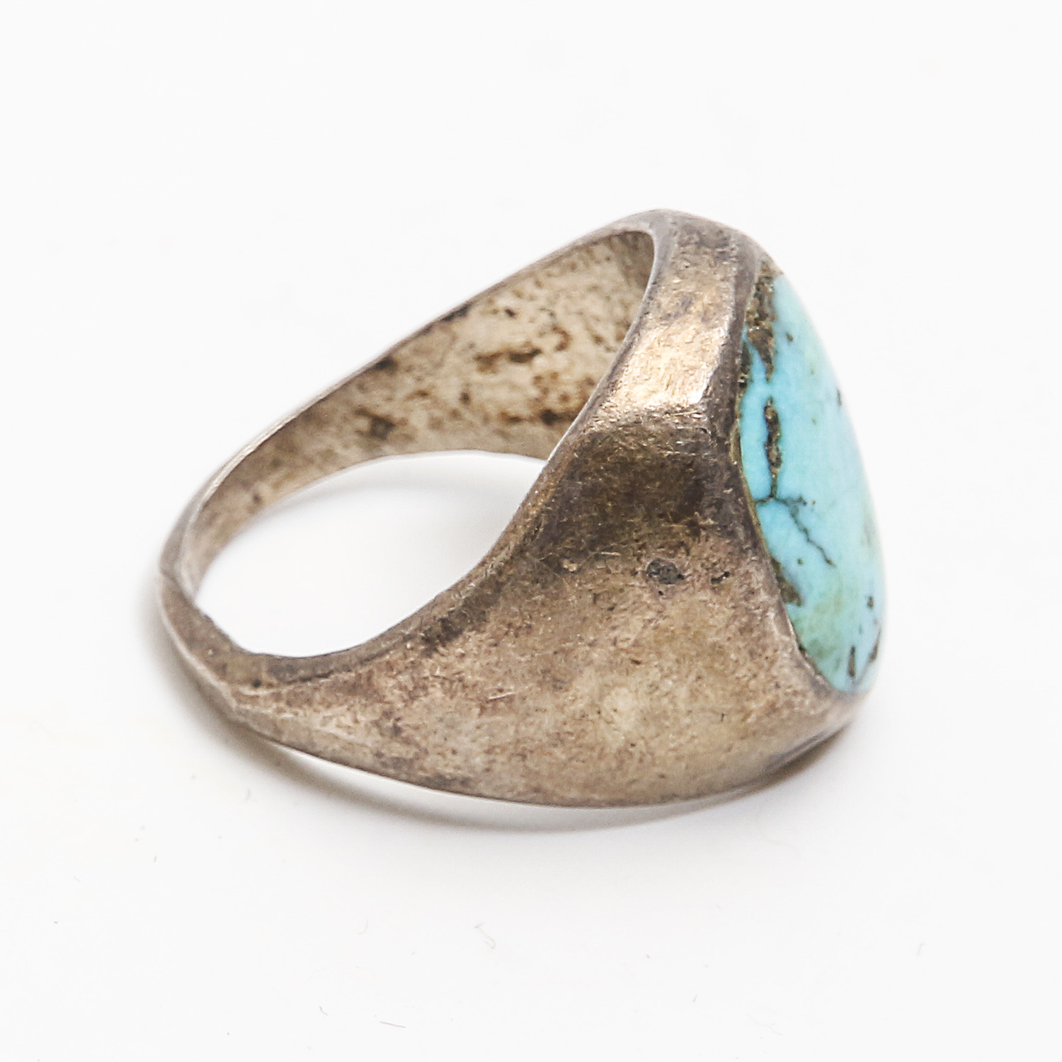 Assorted Native American Style Sterling Silver Turquoise Rins