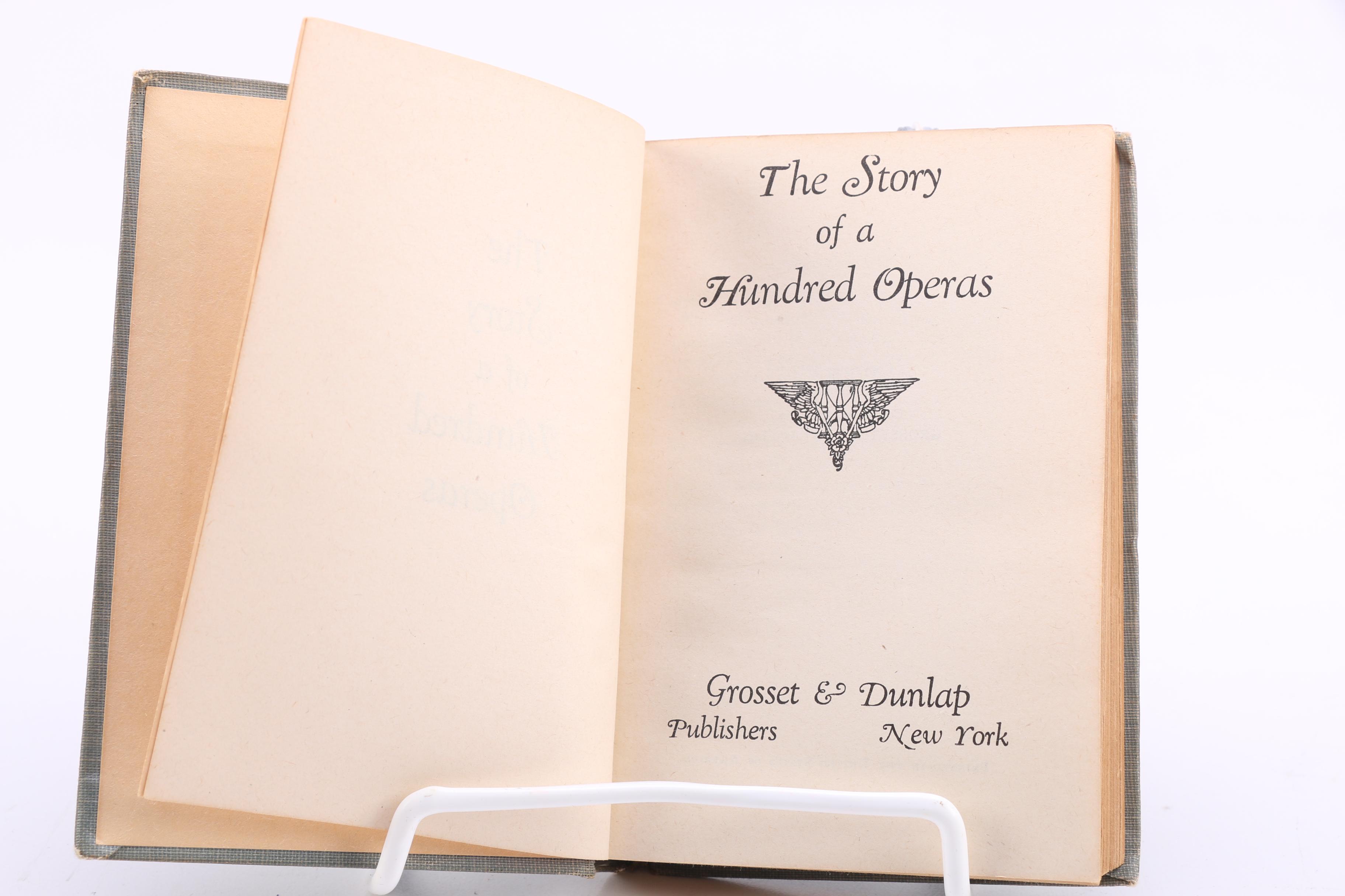 Music Books including "The Story of One Hundred Symphonic Favorites" by Paul Grabbe