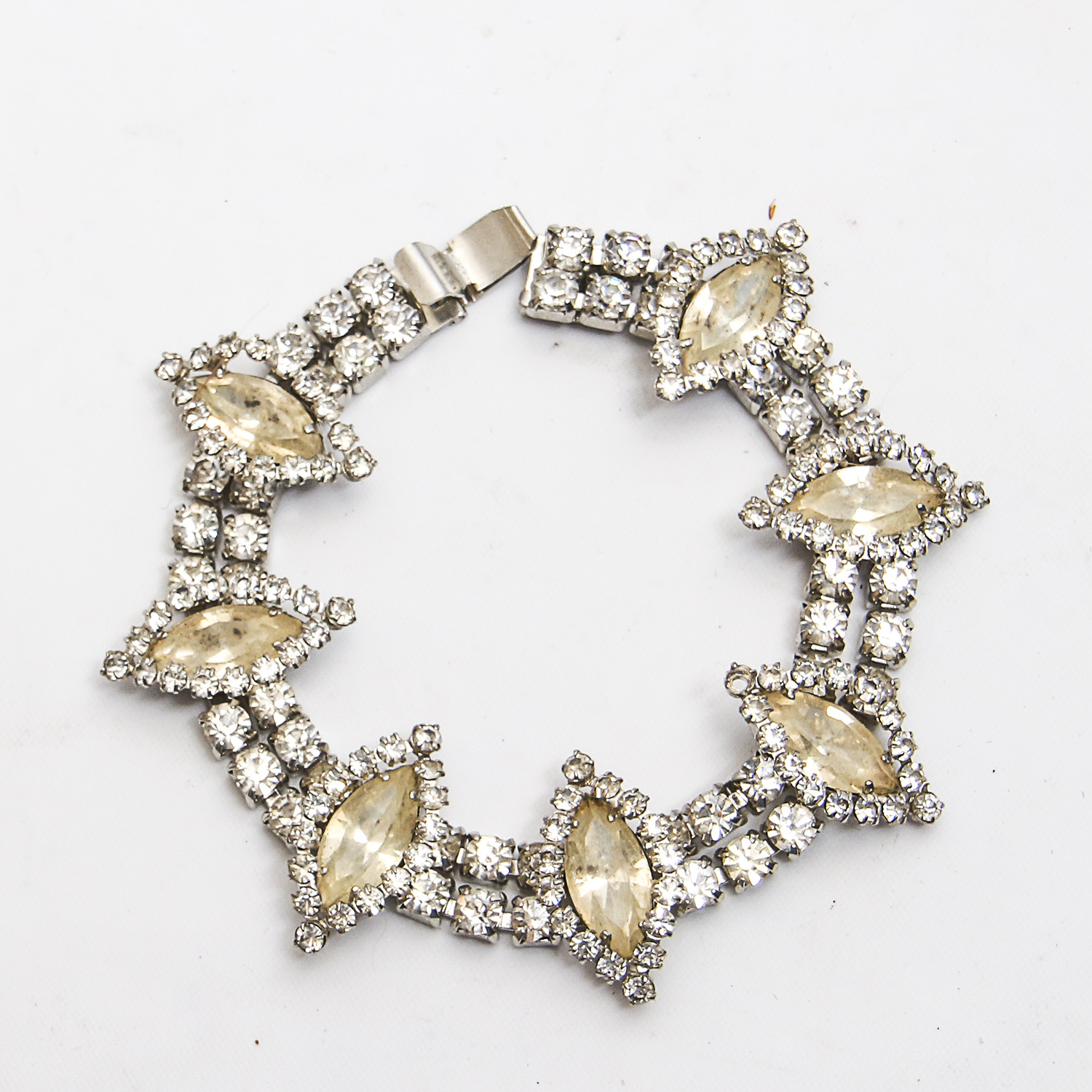 Grouping of Vintage Rhinestone Jewelry Featuring Bogoff and Weiss