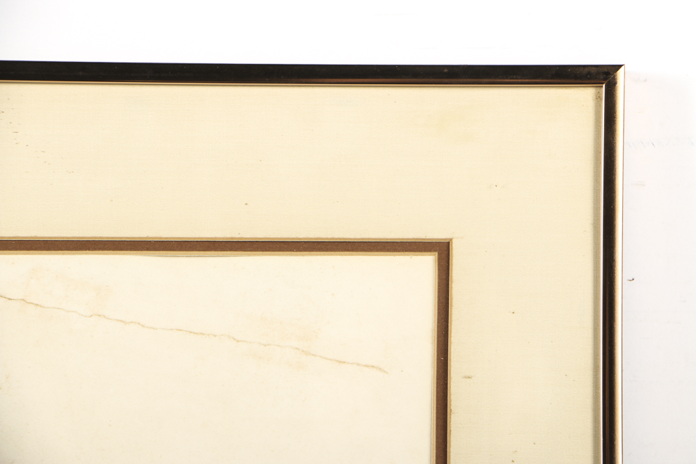 Pastel Drawing on Paper of Female Nude