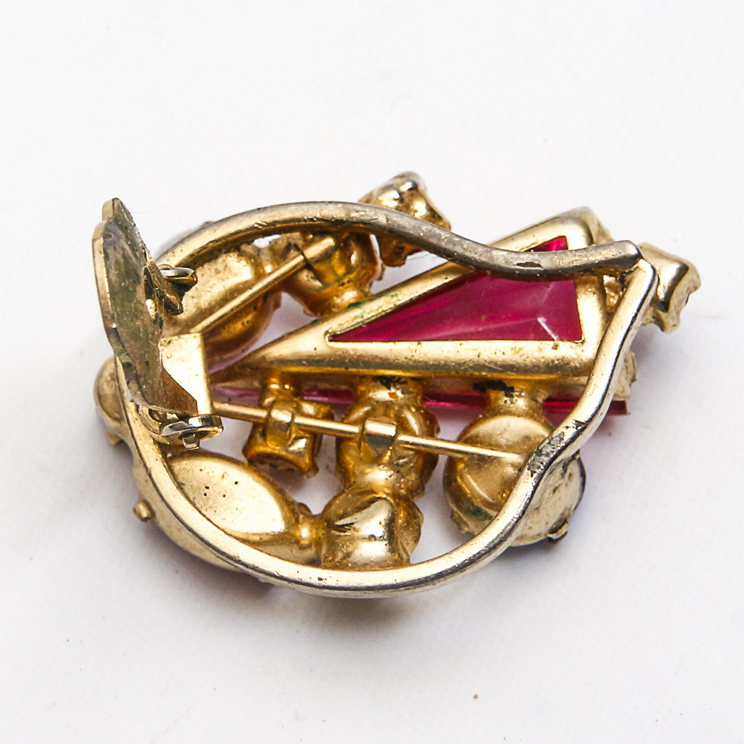 Vintage Regency Costume Brooch and Earrings