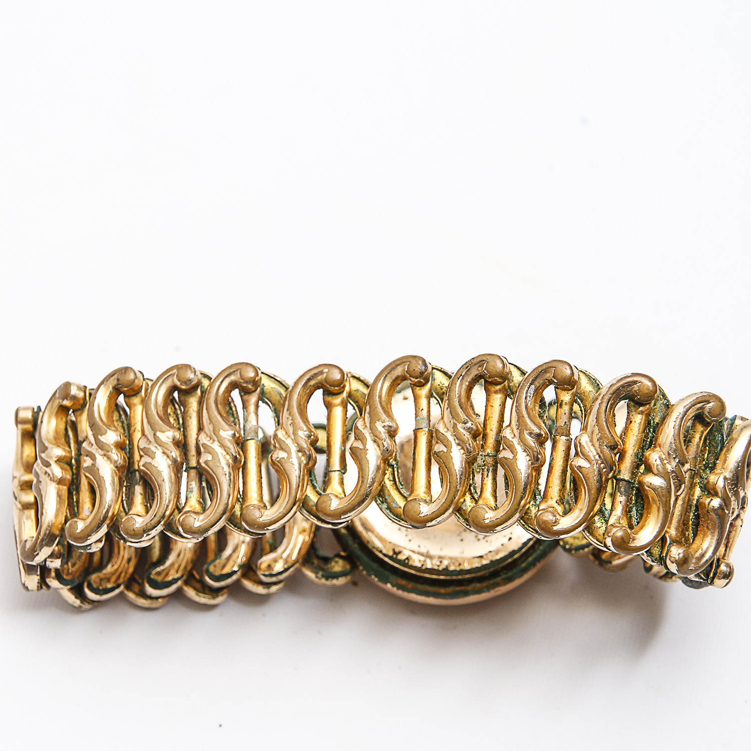 Pair of Victorian Sweetheart Flexible Link Bracelets
