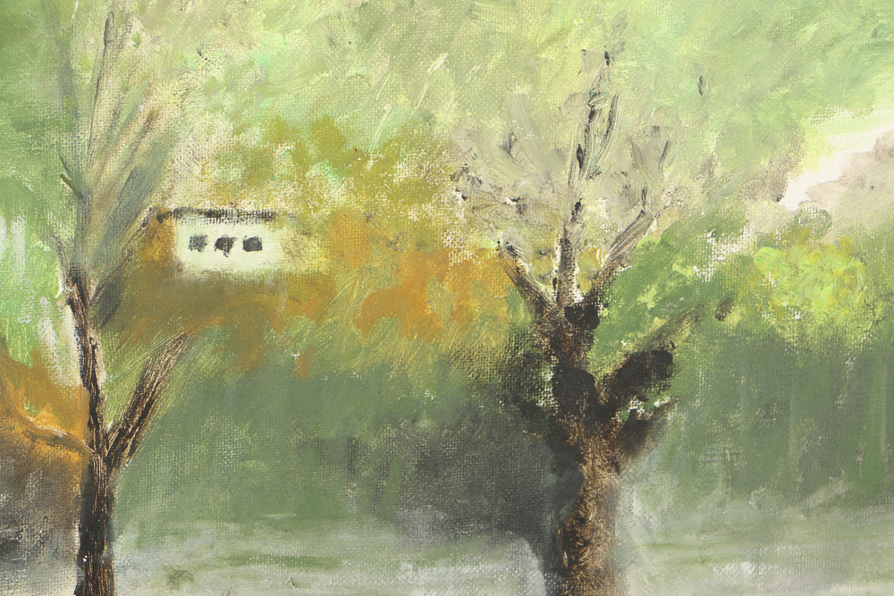 Harry J. Gildar Oil Painting on Canvas Board Landscape