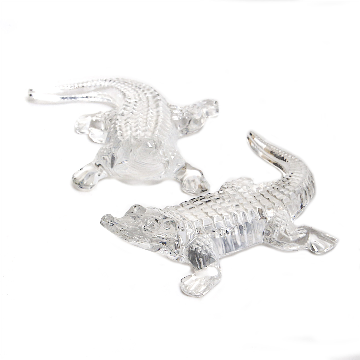 Pair of Waterford Crystal Alligators