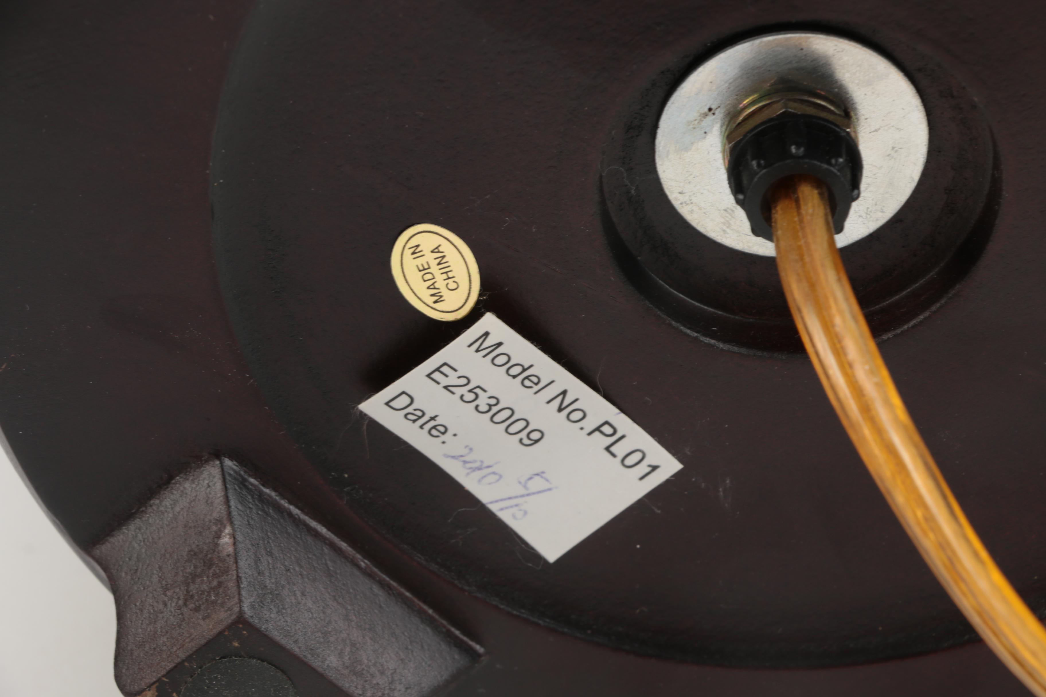 Blue and White Urn Style Ceramic Lamp