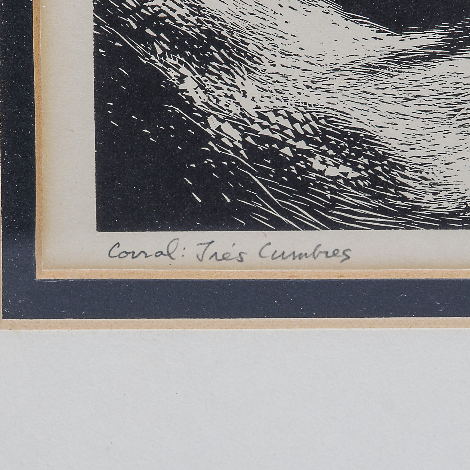 Lynd Ward Original Woodblock Print "Corral: Tres Cumbres"