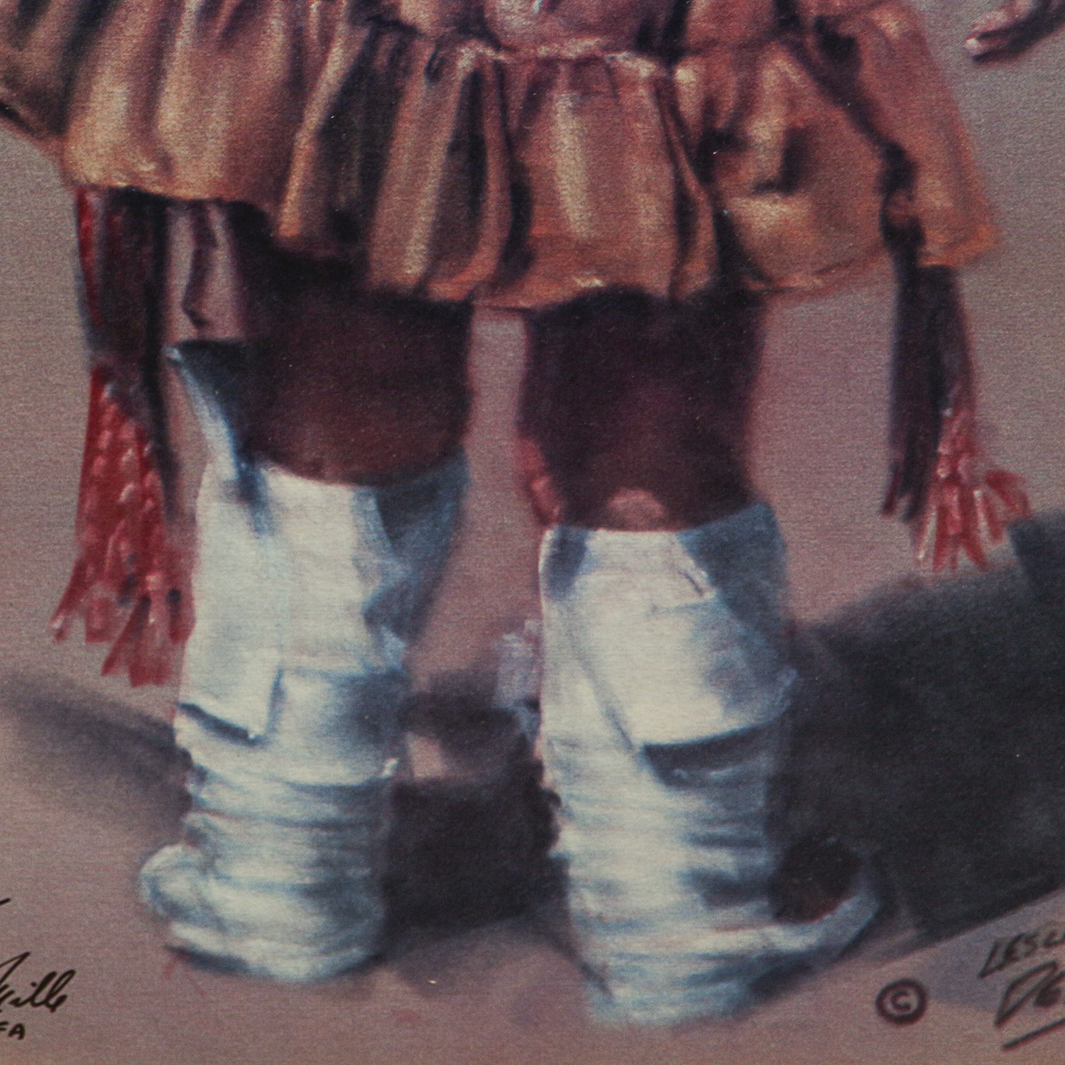 Offset Lithograph Print of American Indian Girl After Leslie B. DeMille