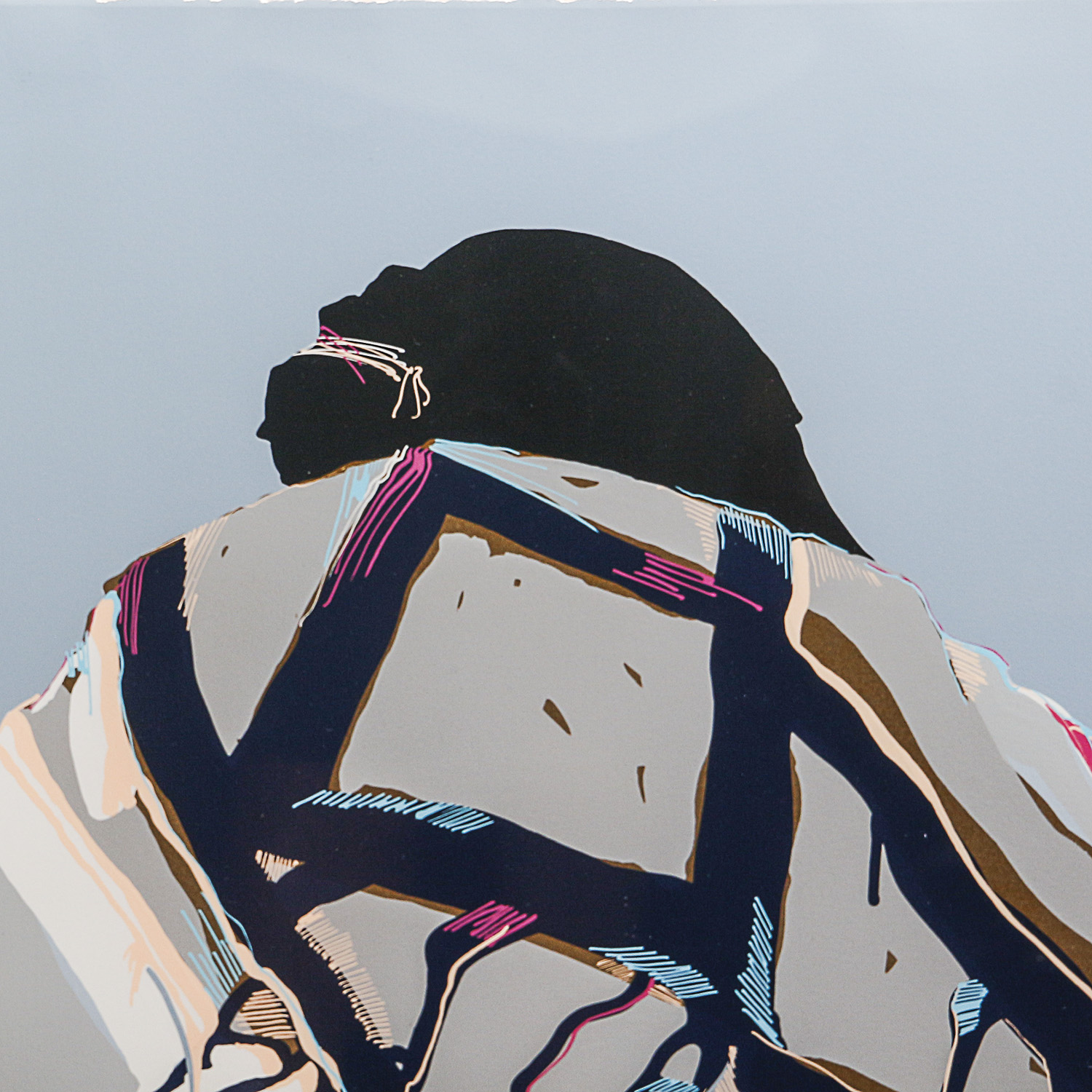 Dolona Roberts Limited Edition Serigraph of Pueblo Indian