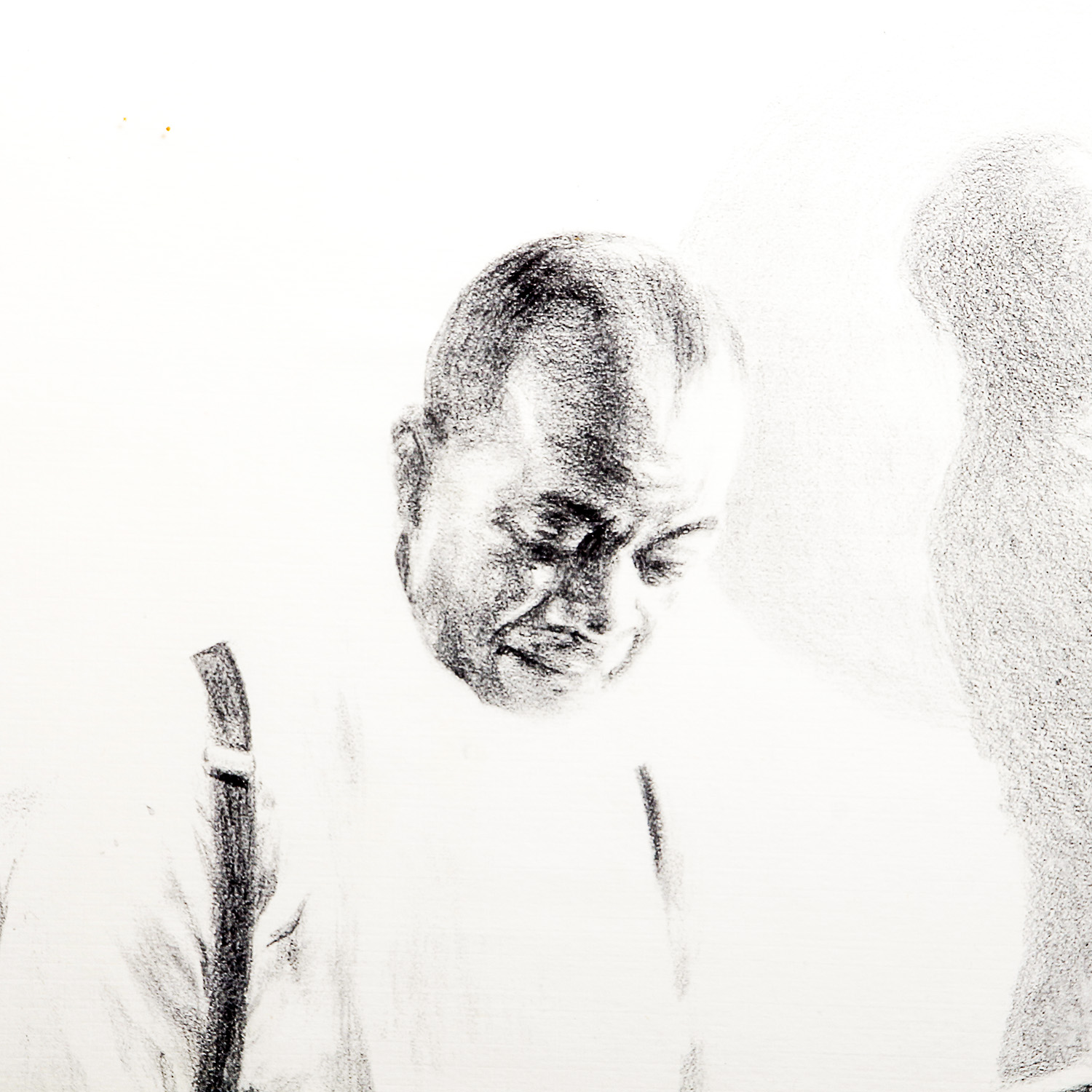 Offset Lithograph Print of Louis Armstrong After James Russell's "Taps"