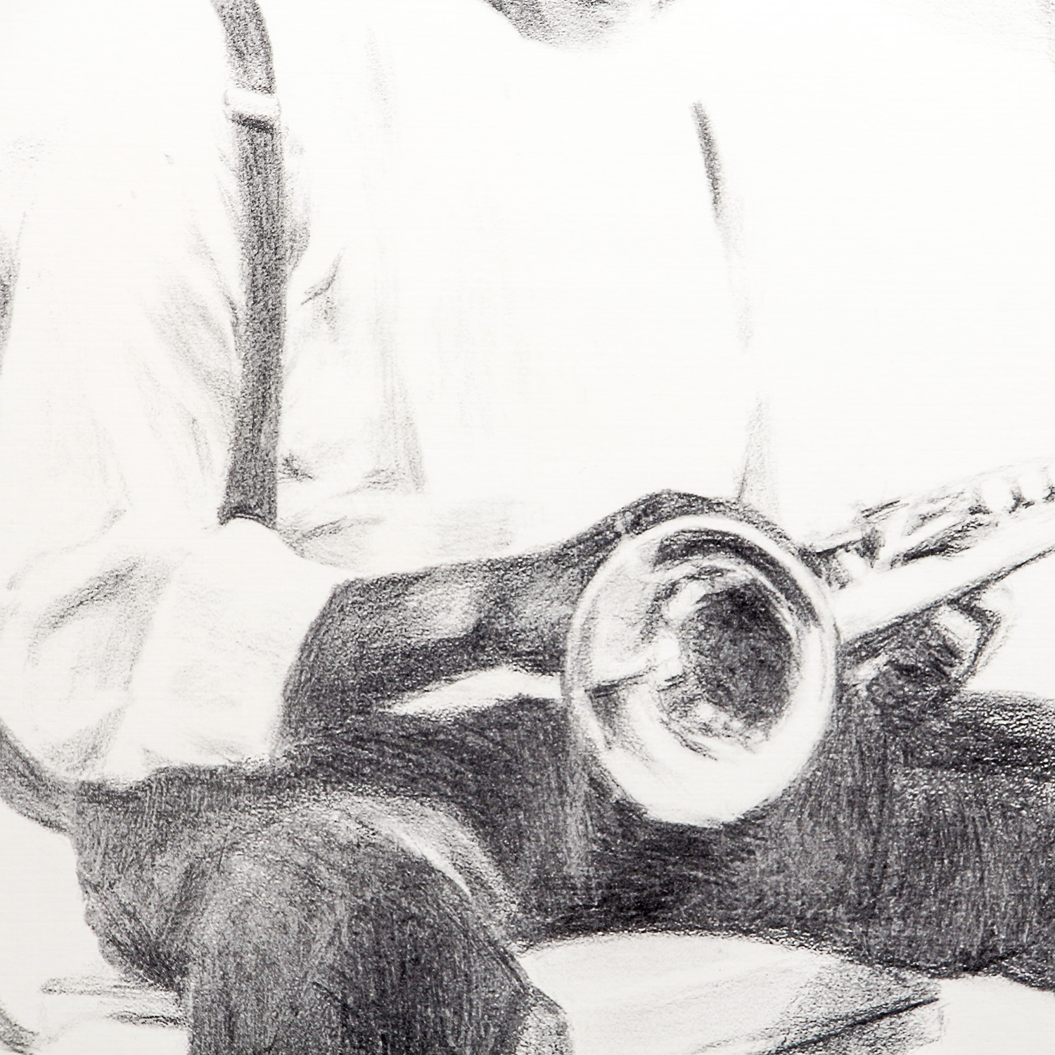 Offset Lithograph Print of Louis Armstrong After James Russell's "Taps"