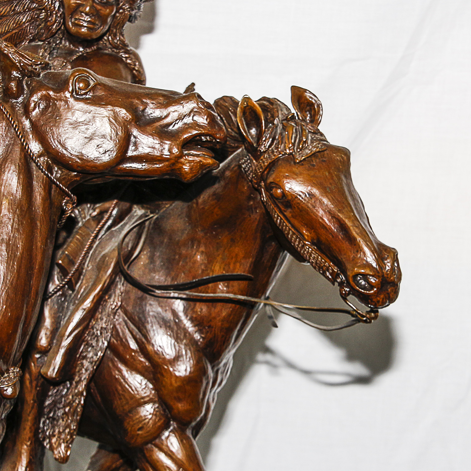 Sid Burns 1976 Bronze Sculpture "War Pony"