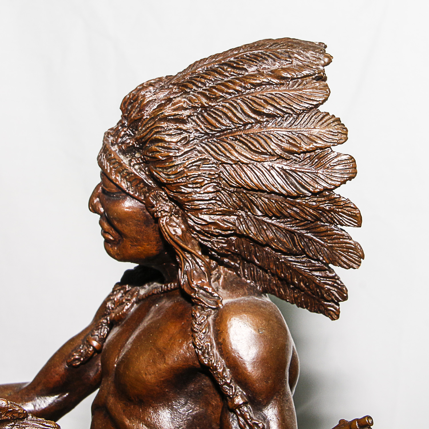 Sid Burns 1976 Bronze Sculpture "War Pony"