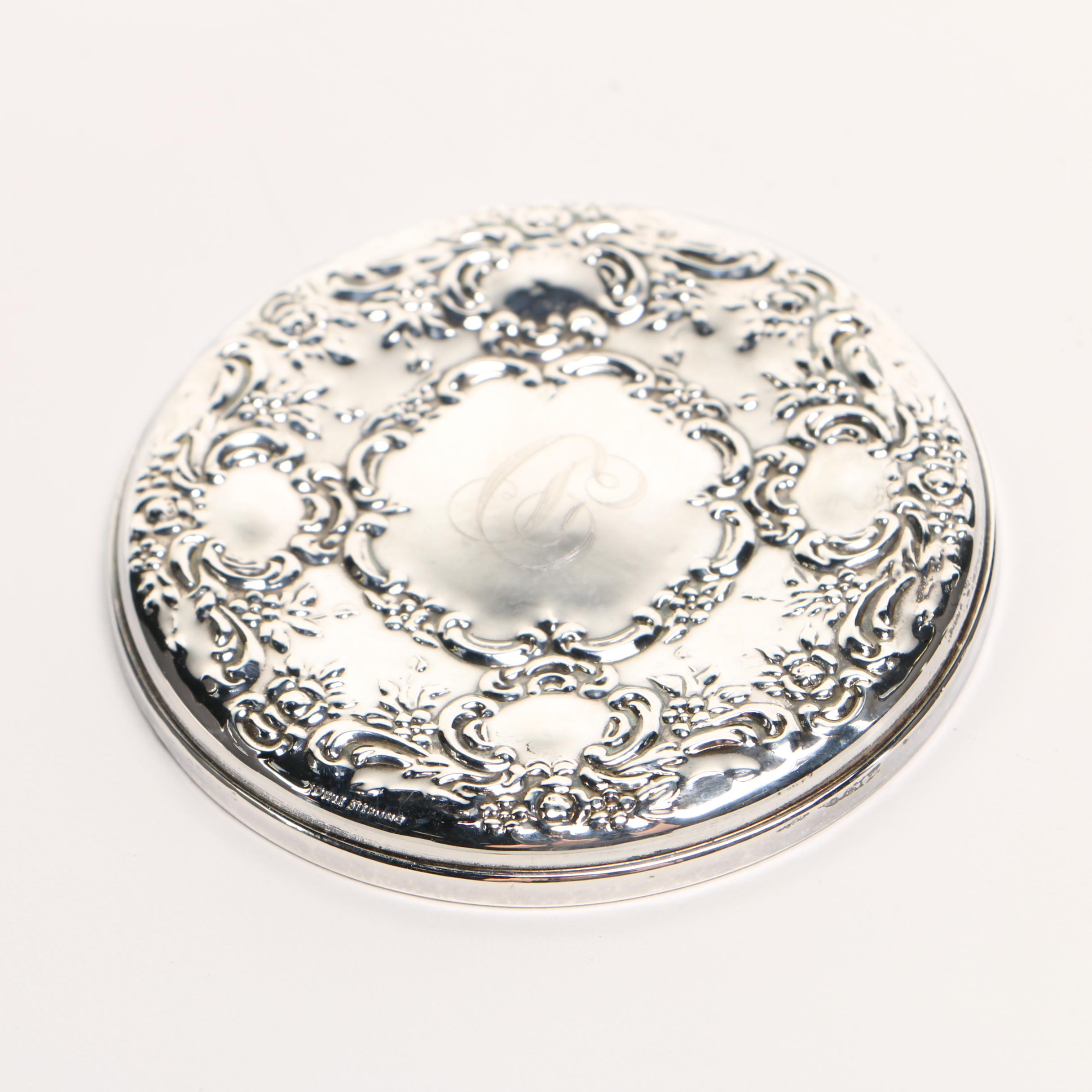 Towle Silversmiths Sterling Silver Compact Mirror