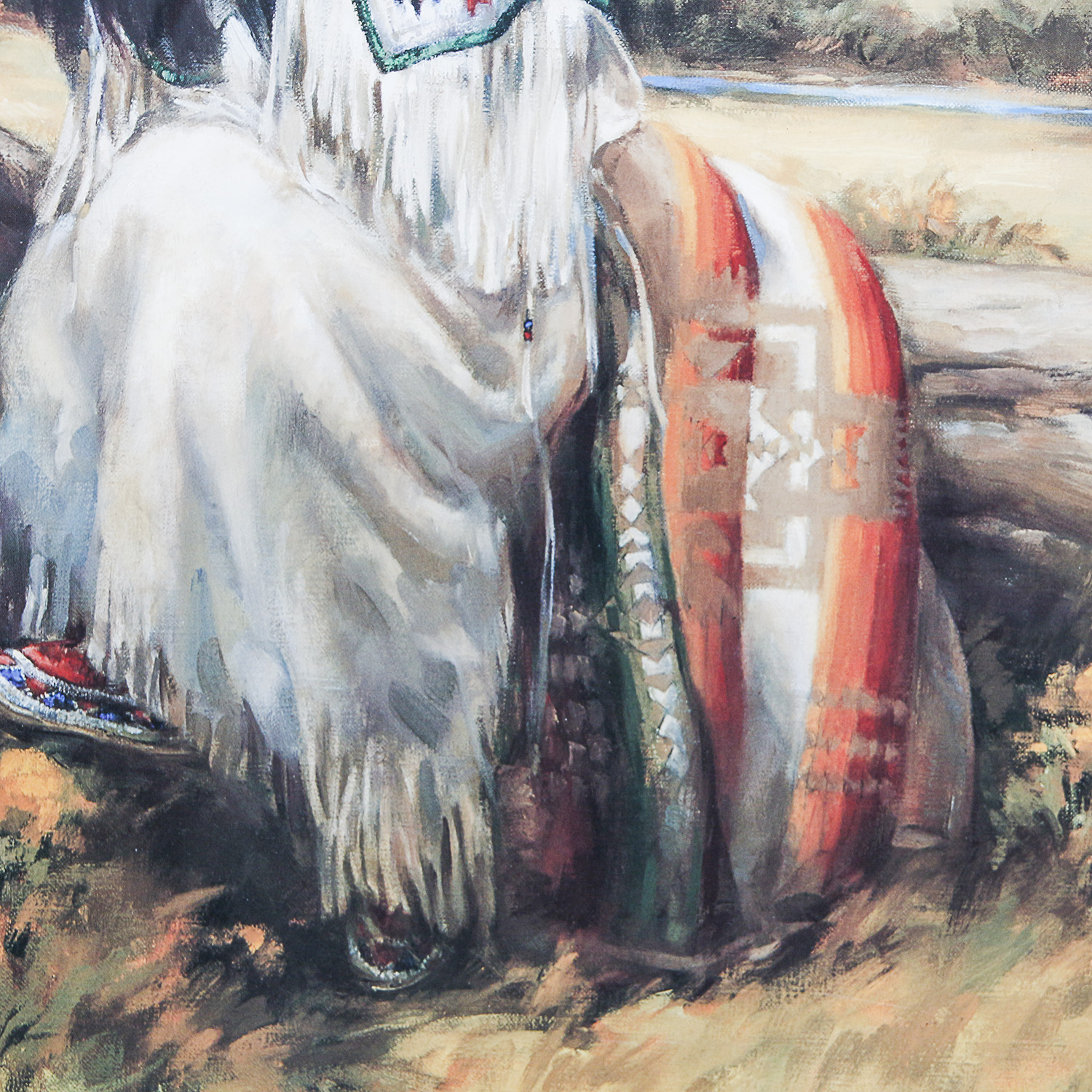 Signed Offset Lithograph After Vel Miller's "Teton Morning"