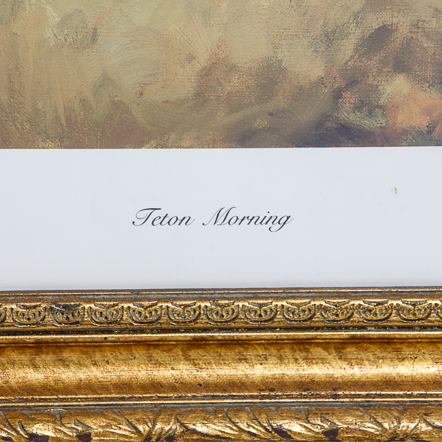 Signed Offset Lithograph After Vel Miller's "Teton Morning"