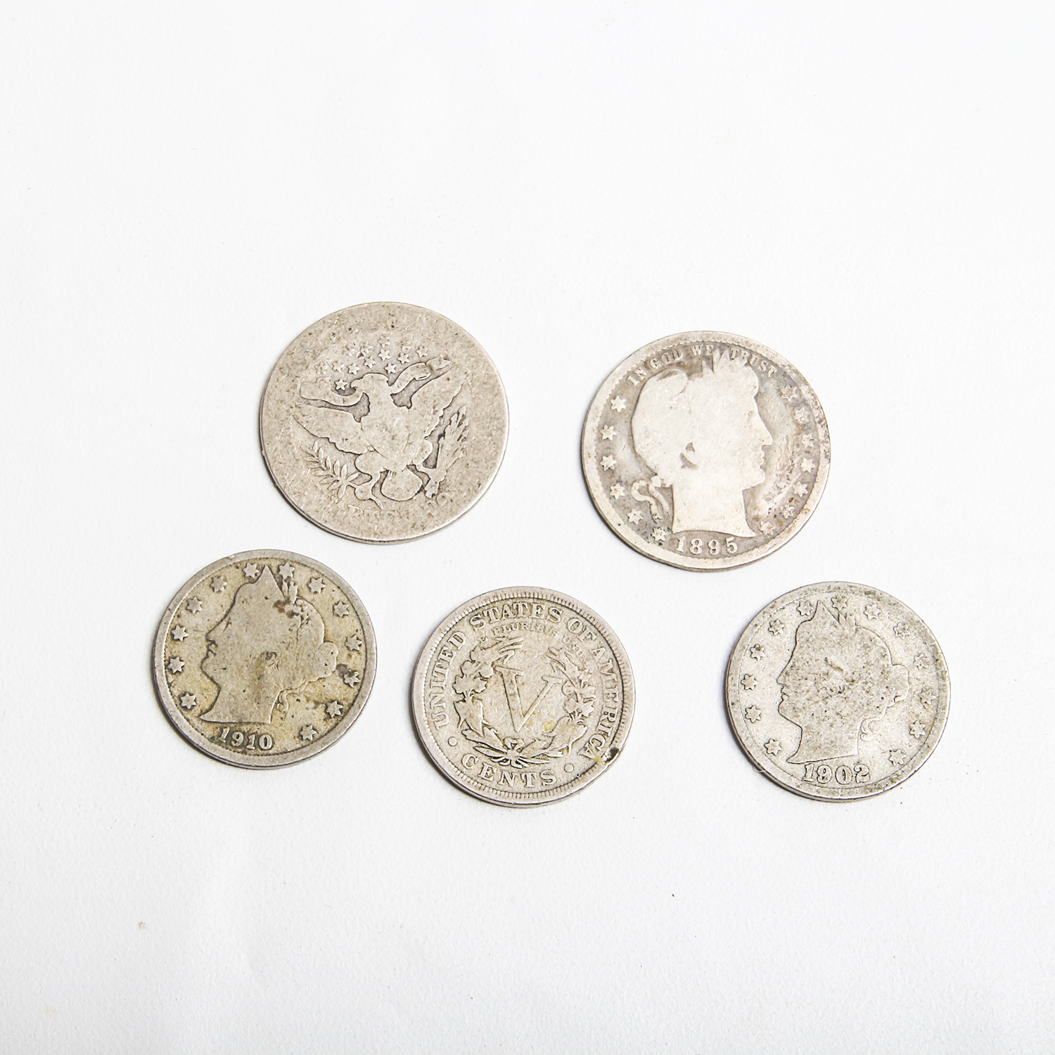 Collection of Liberty Head, Walking Liberty, Mercury, Buffalo and Indian Head Coins