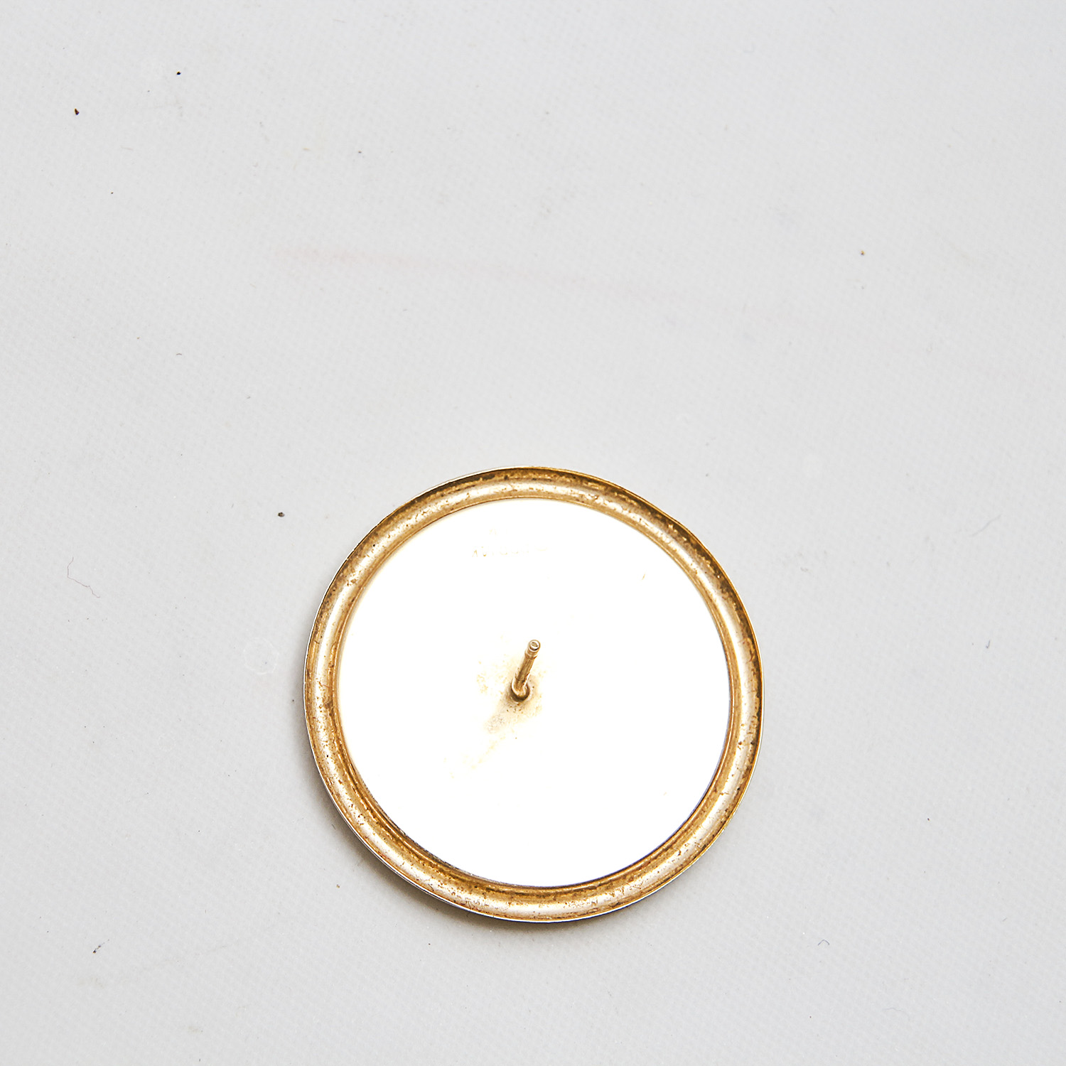 Round 14K Yellow Gold and Onyx Earrings