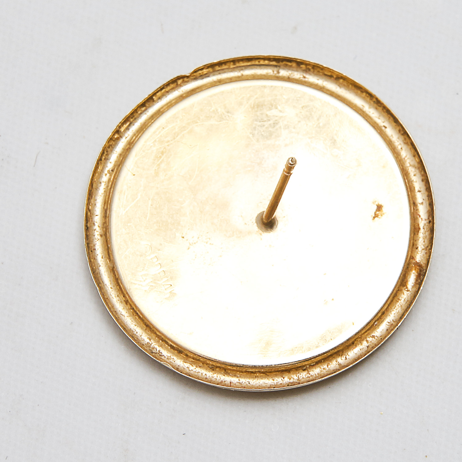 Round 14K Yellow Gold and Onyx Earrings