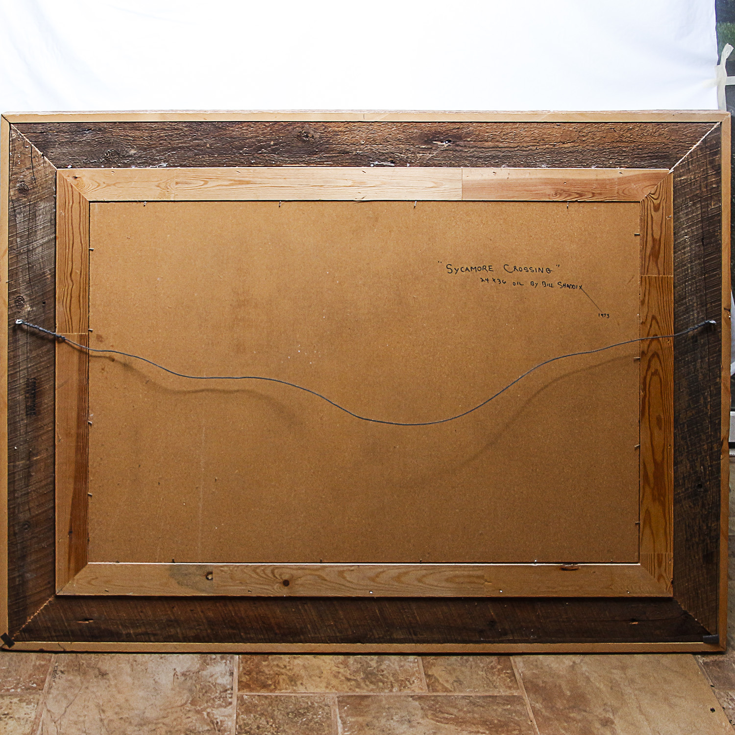 Bill Shaddix Oil on Board "Sycamore Crossing"