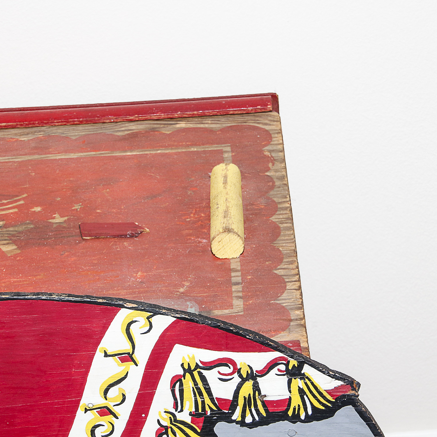 Vintage Wooden Circus Elephant Toy Trunk