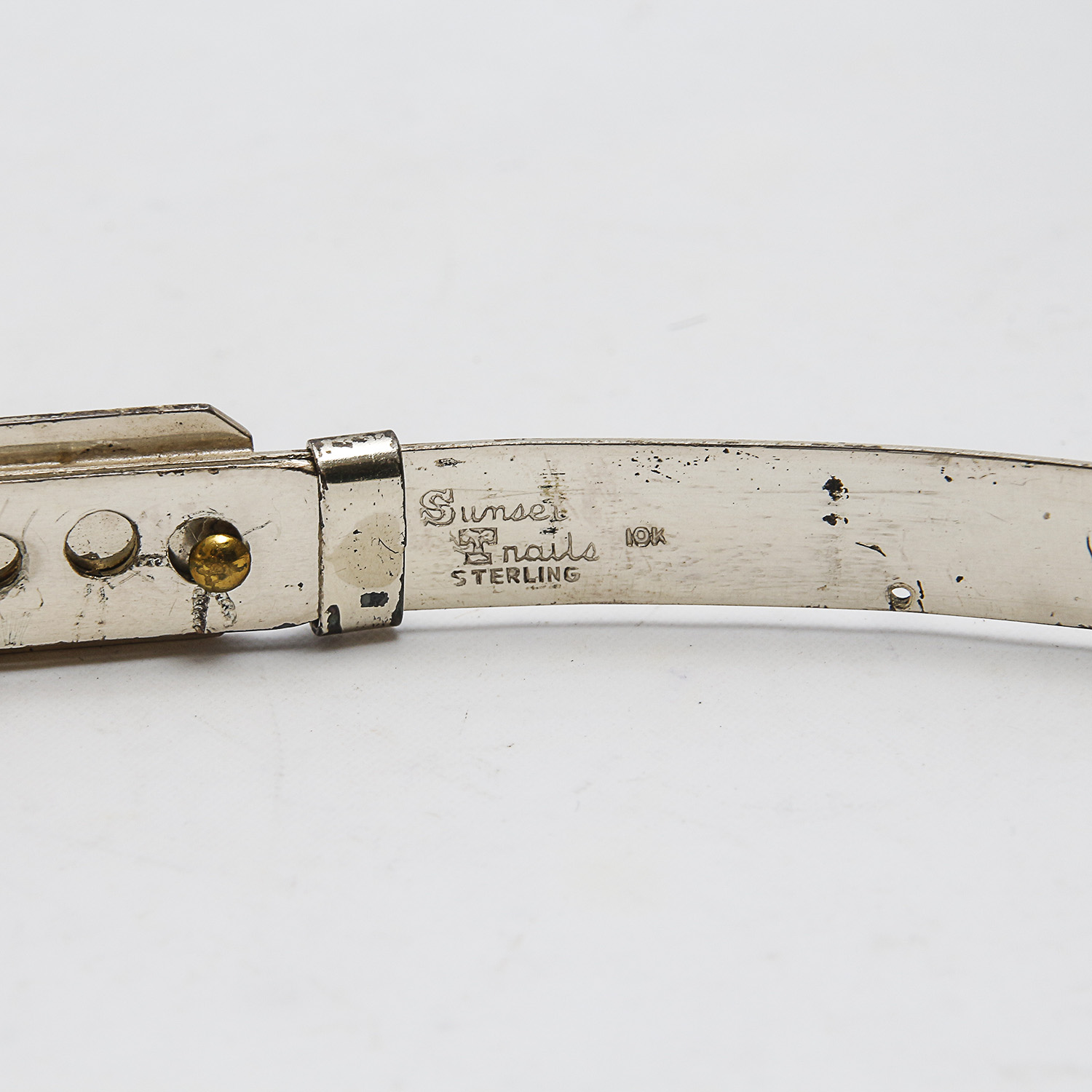 Vintage Sterling and 10K Sunset Trails Hat Band