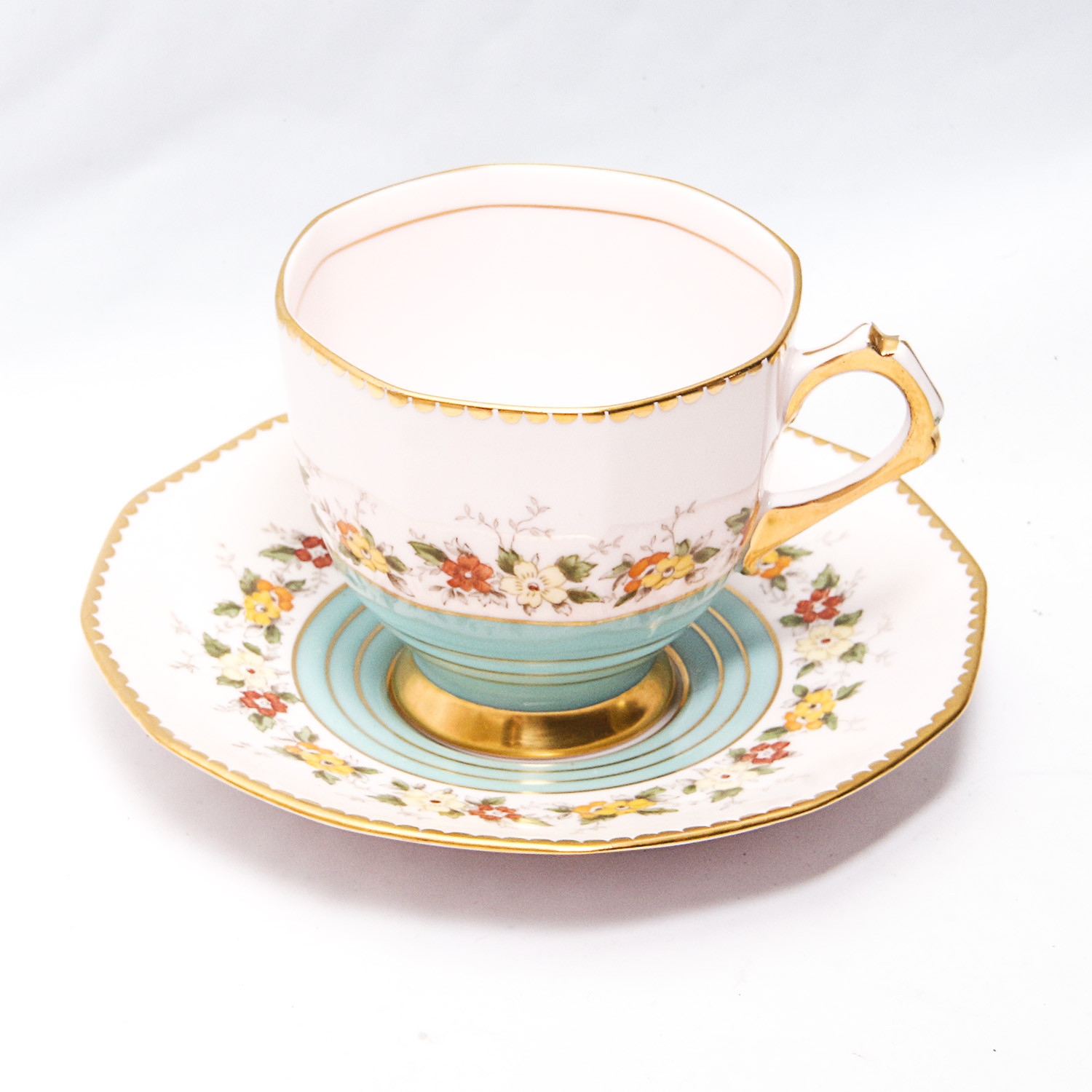 Vintage Fine English Bone China Teacups and Saucers