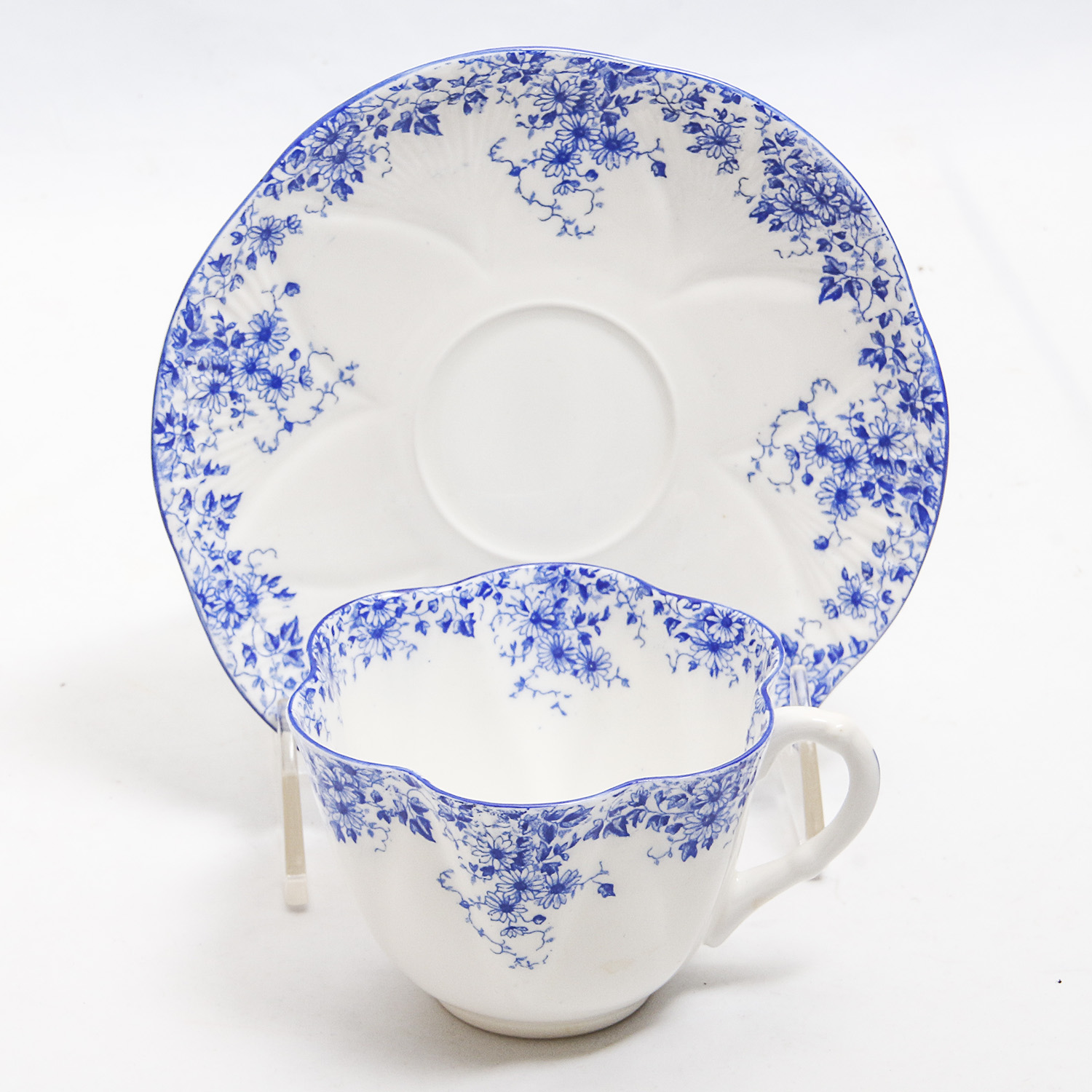 Collection of Porcelain Teacups and Saucer Pairs