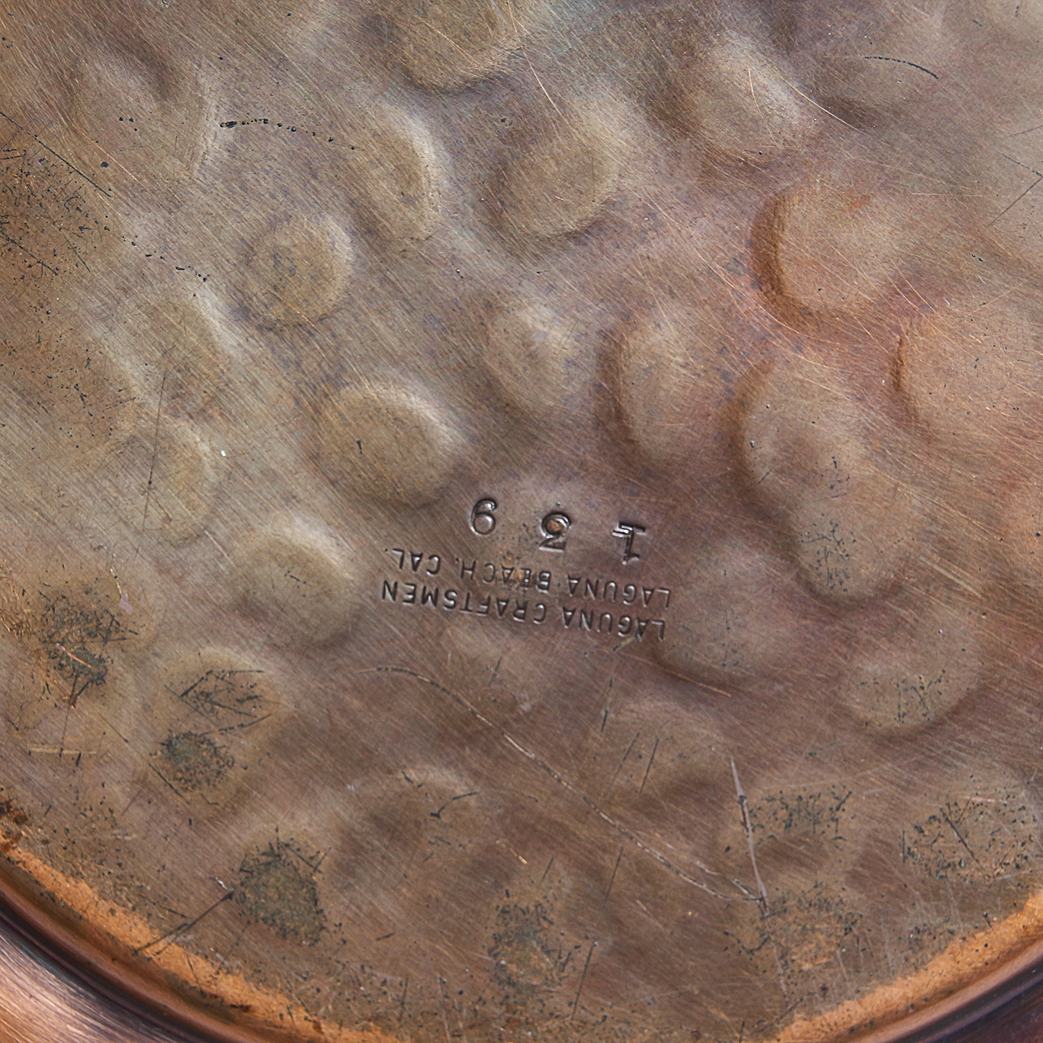 Vintage Laguna Craftsmen Hammered Copper Bowl