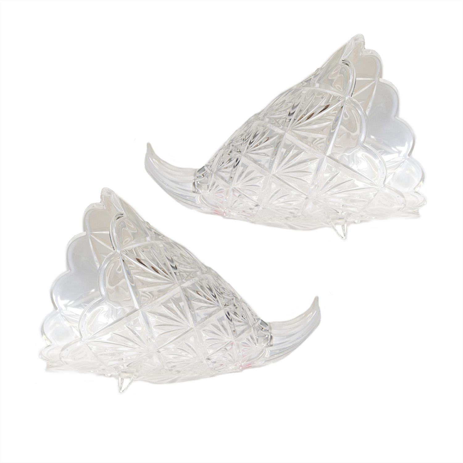 Pair of Marquis by Waterford Crystal Cornucopias