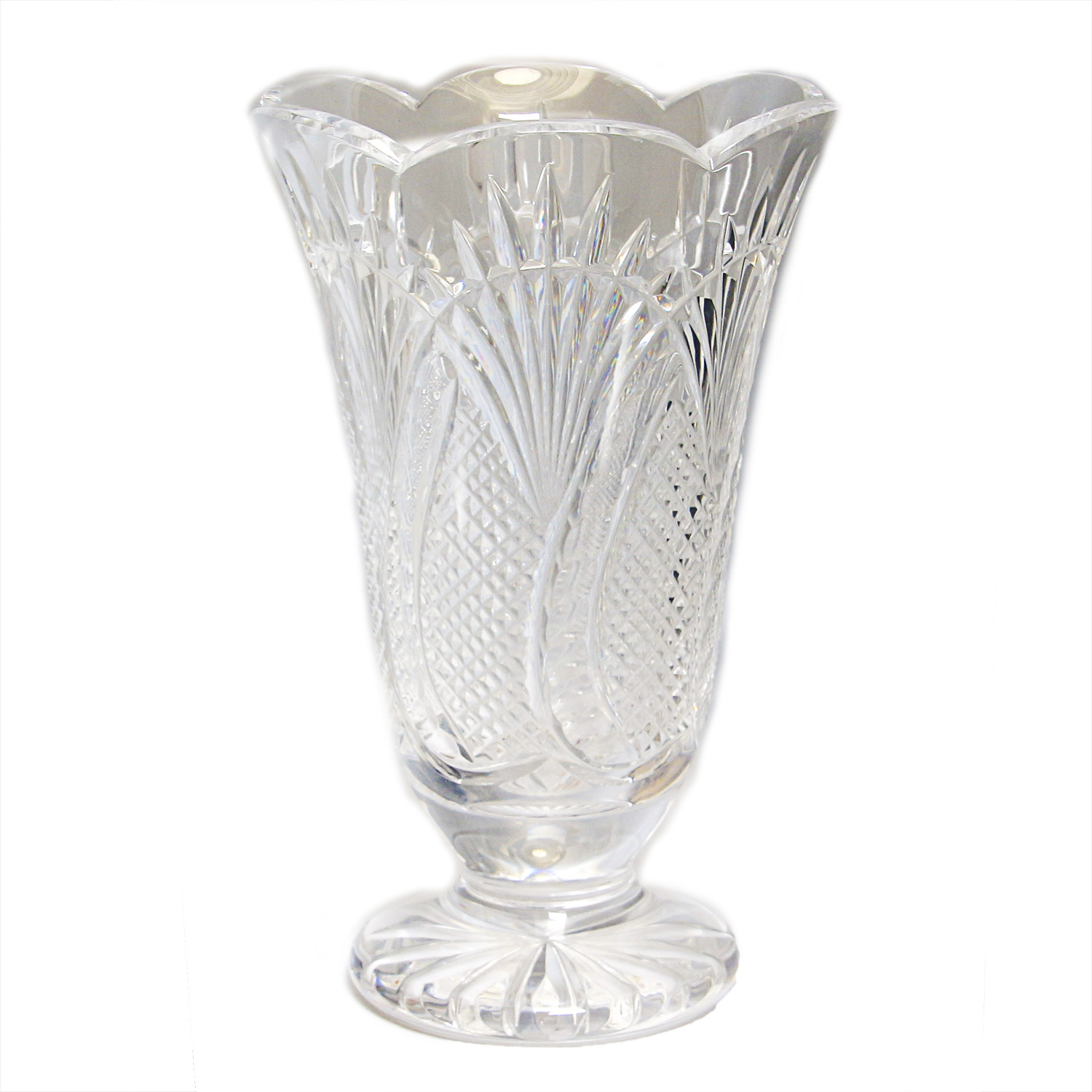 Waterford Crystal "Seahorse" and "Balmoral" Vases
