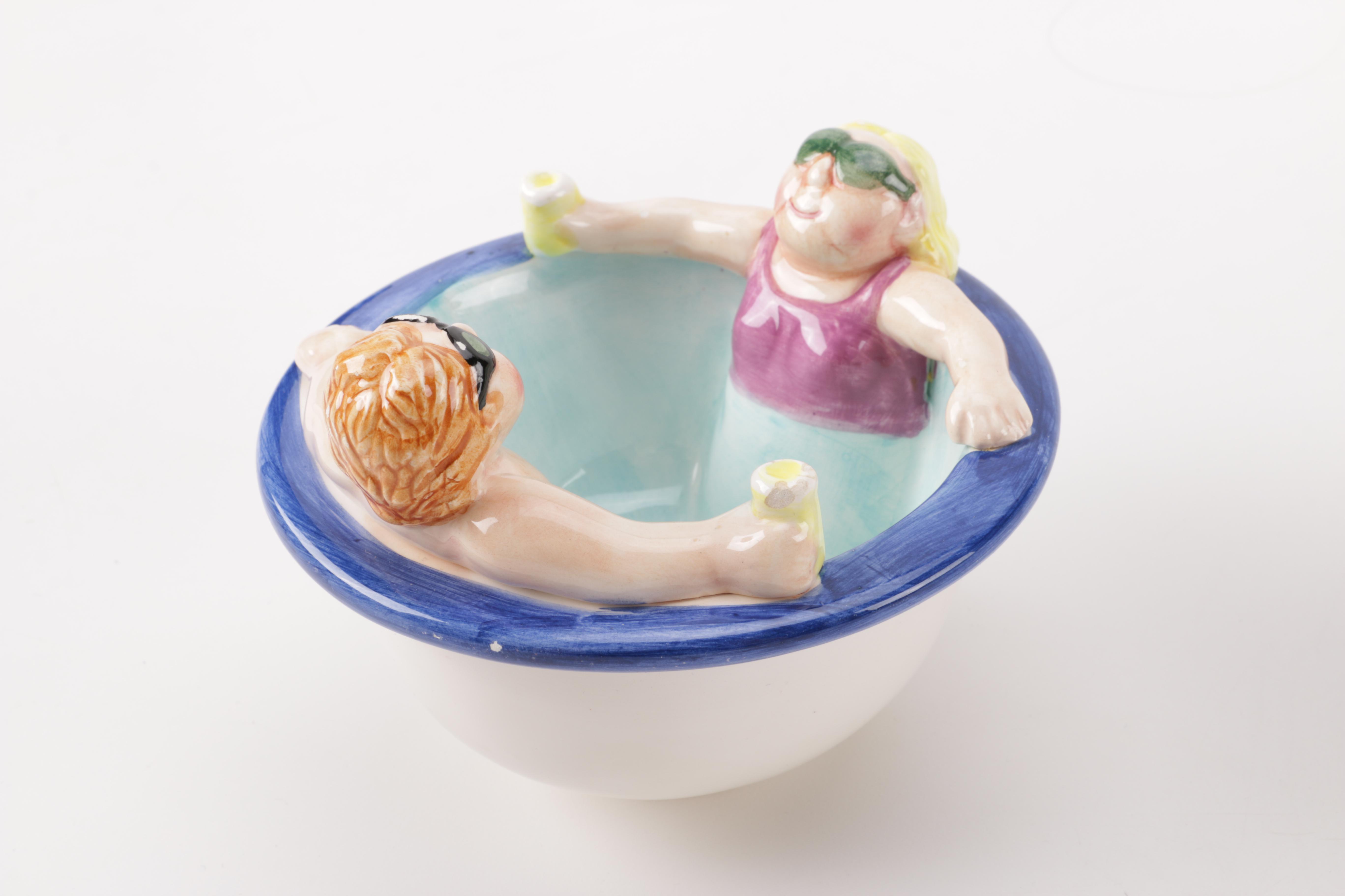 Lotus Swimming Pool Theme Chip and Dip Serveware