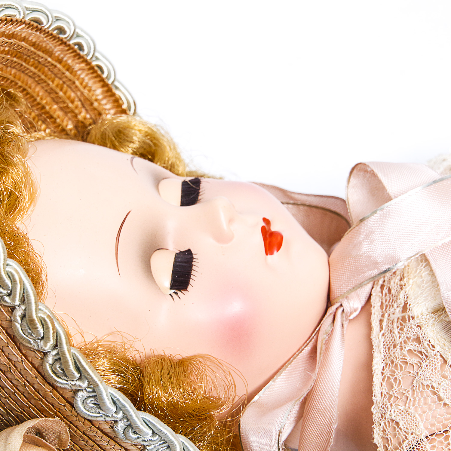 Vintage 18" Madame Alexander Doll with Lace Dress