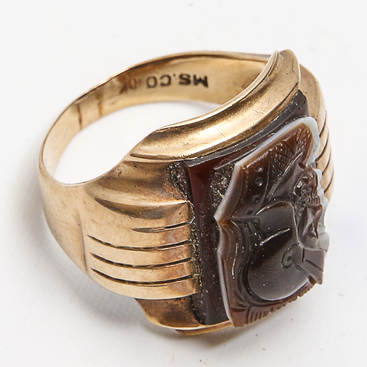 Vintage 10K Gold Cameo Ring