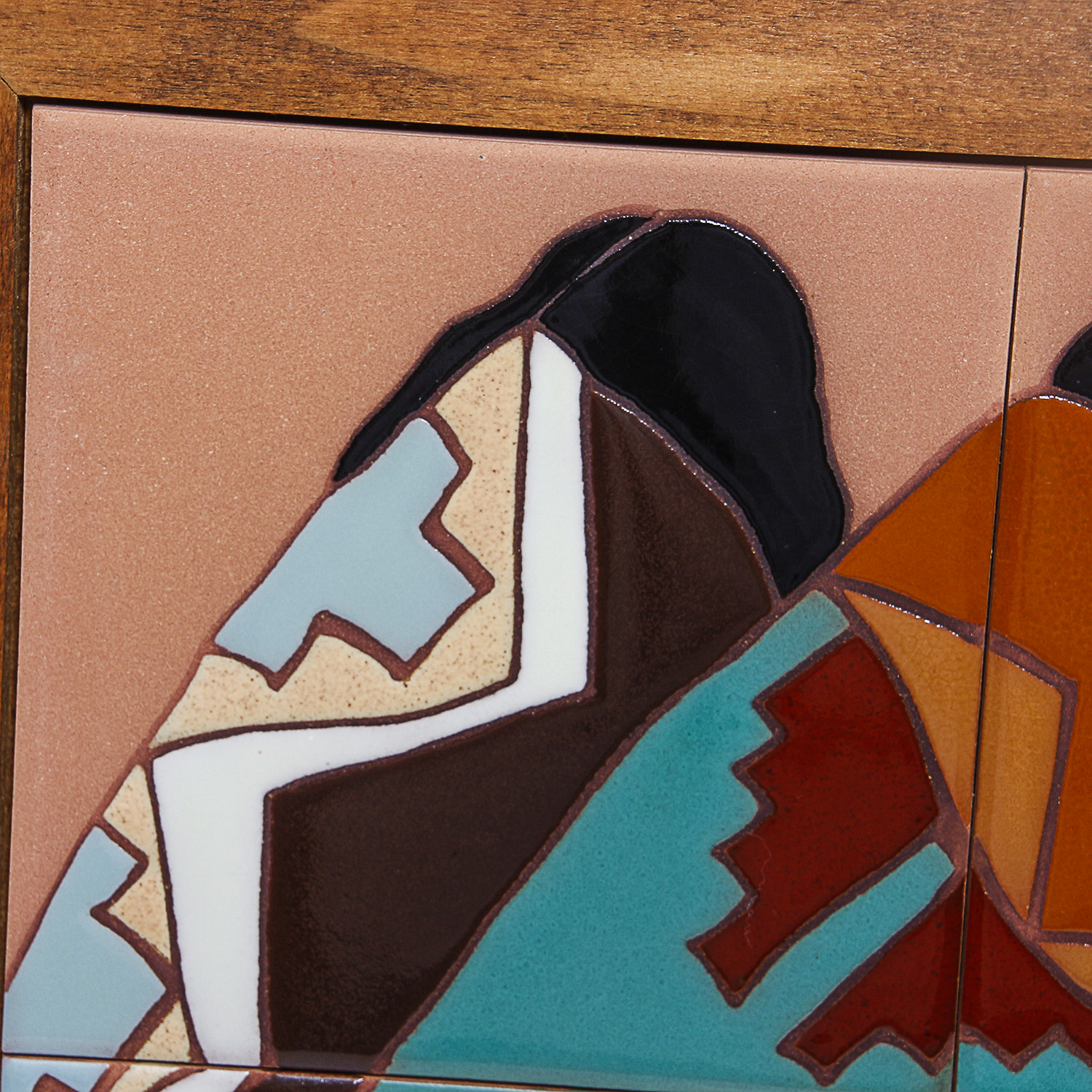 Dolona Roberts Original Handpainted Tile Art "Desert Blankets"