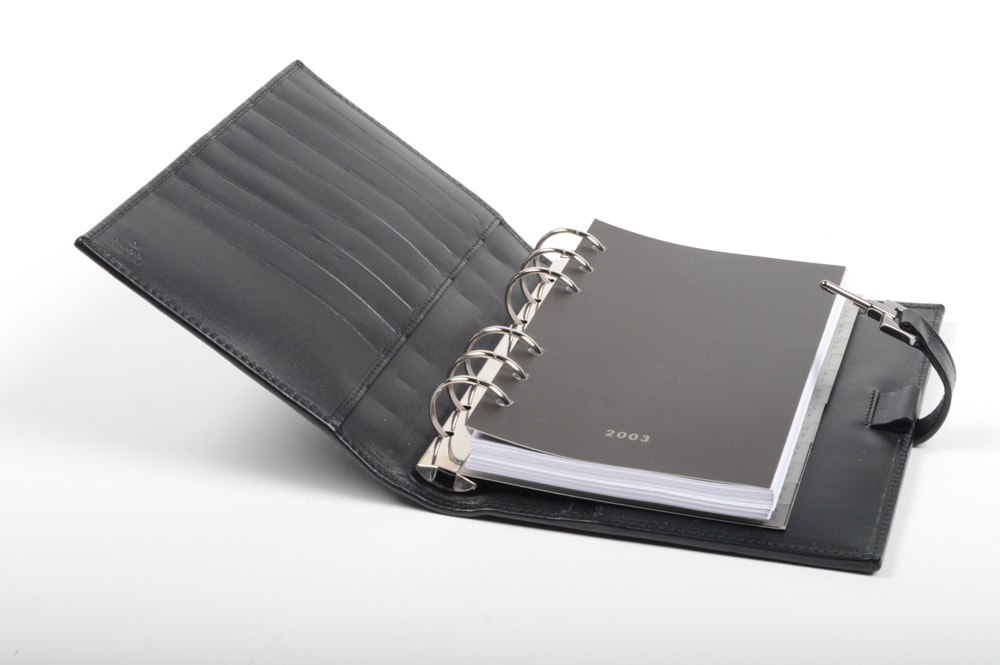 Gucci Black Monogram Planner