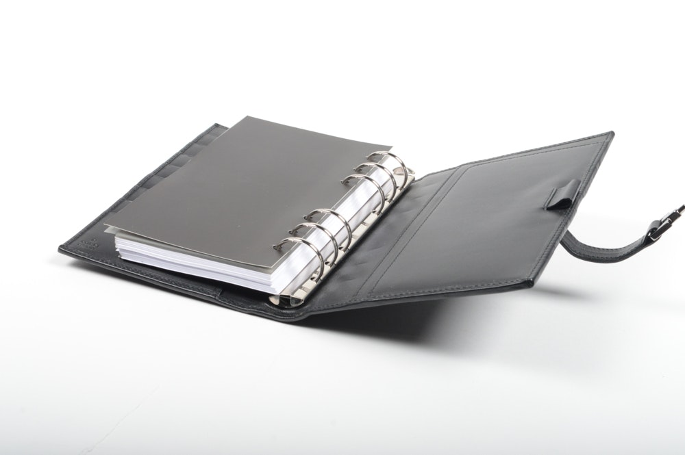 Gucci Black Monogram Planner