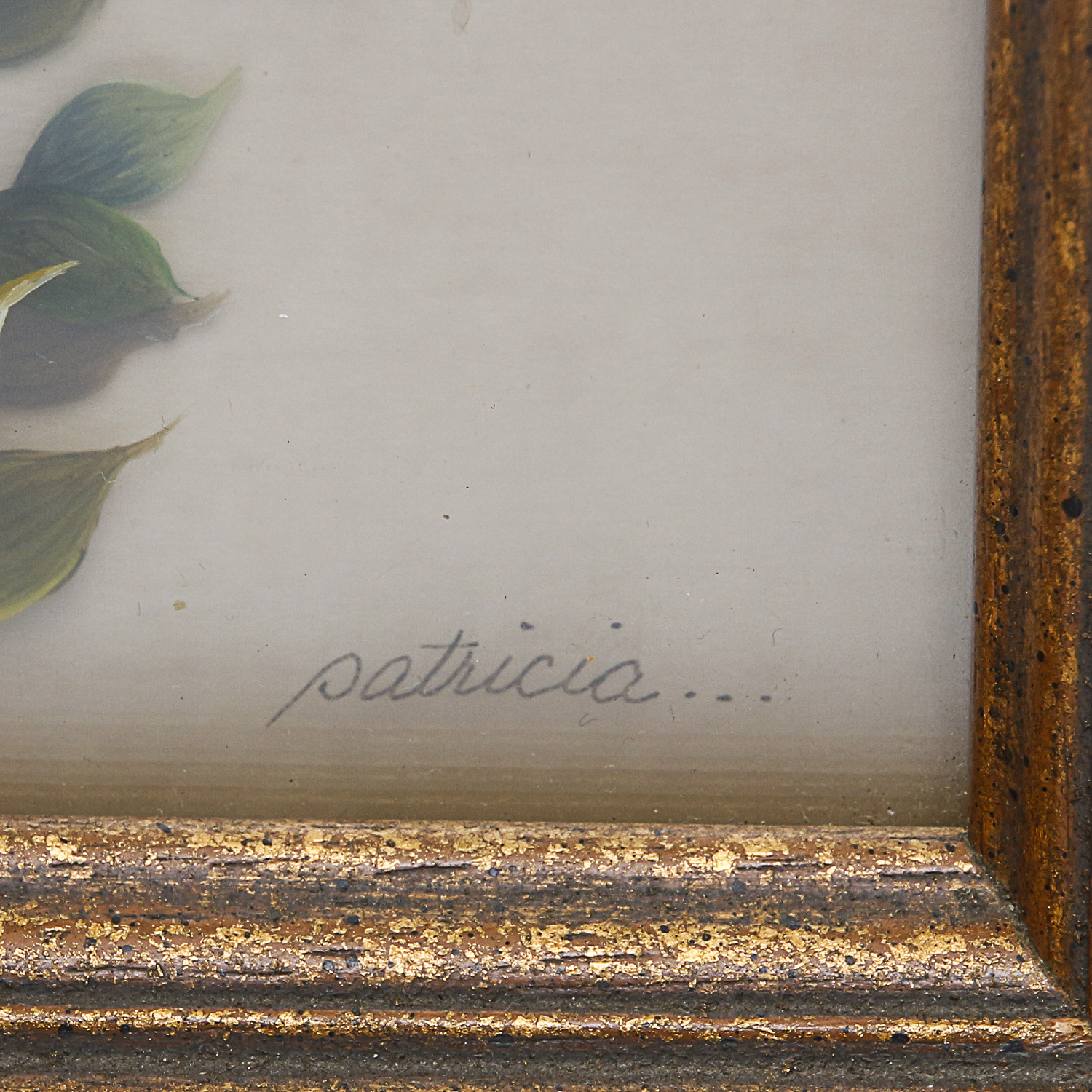 Collection of Reverse Glass Flower Paintings