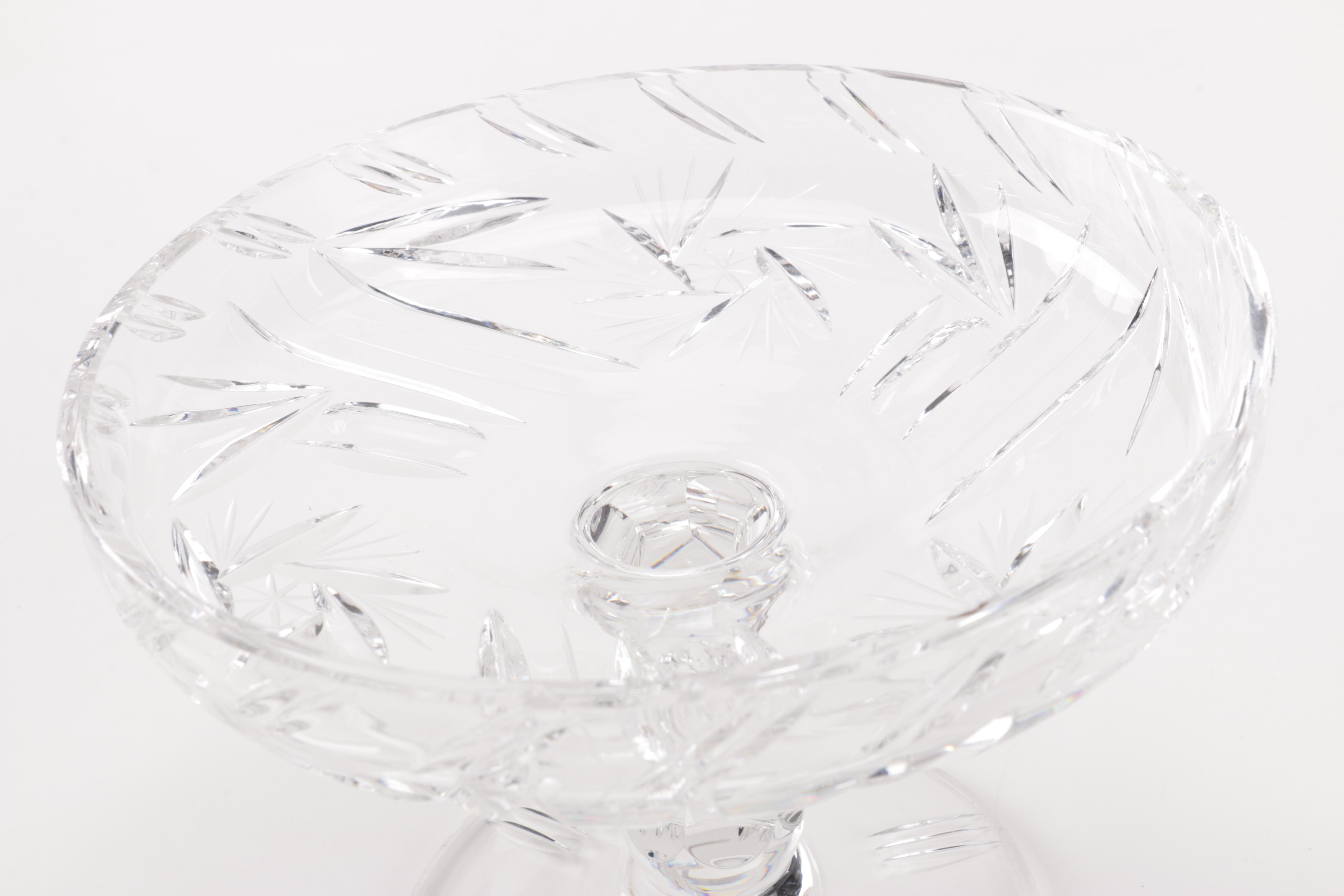 Cut Crystal Compote Dish