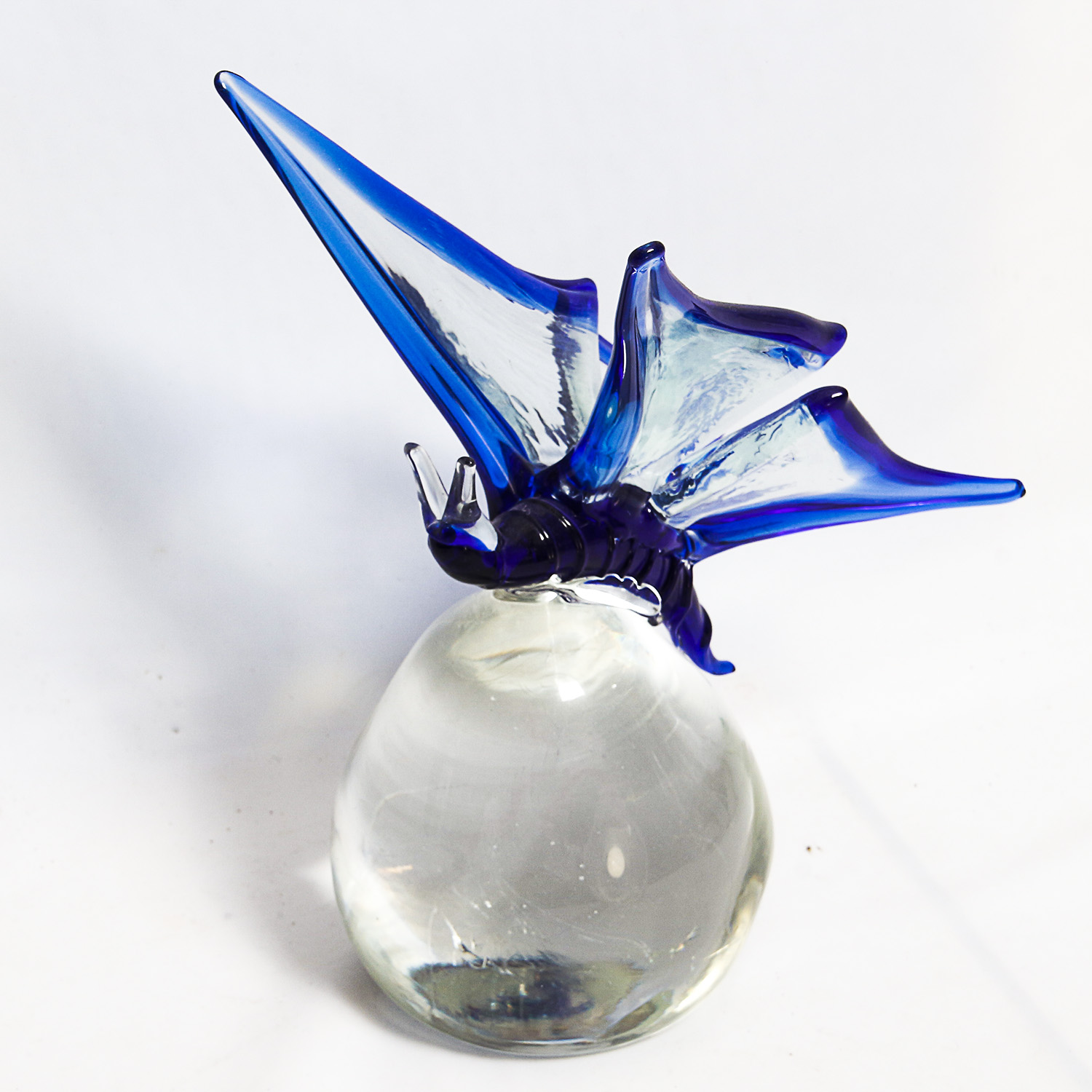 Handblown Glass Bird and Butterfly